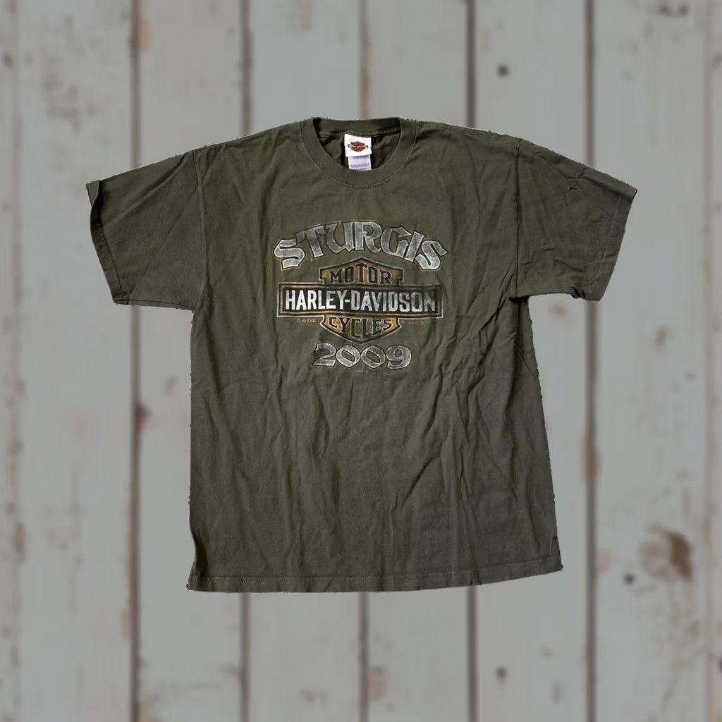 Harley Davidson Harley-Davidson T Shirt Sturgis Black Hills Rally 2009 Vintage Shirt Size Large Size US L / EU 52-54 / 3 - 1 Thumbnail