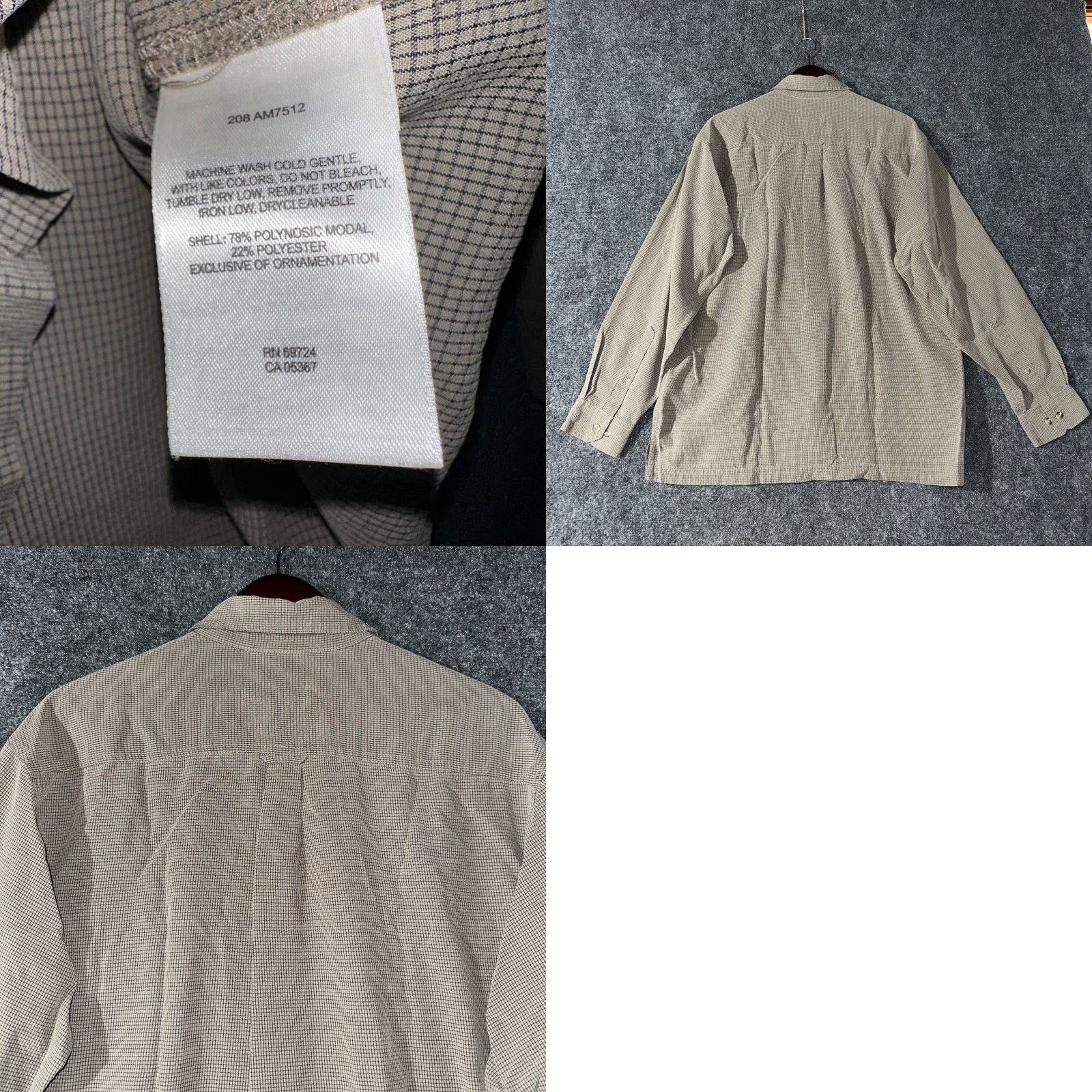 Vintage Columbia Shirt Mens Large Button Up Brown Check Long Sleeve Pockets Split Hem Modern Classic Size US L / EU 52-54 / 3 - 8 Thumbnail