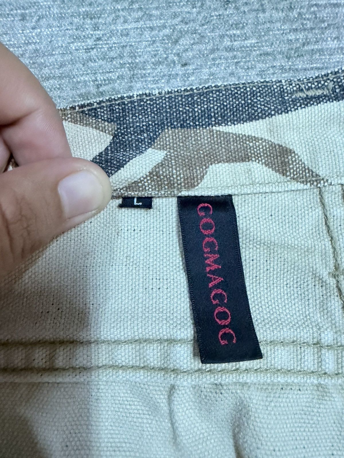 If Six Was Nine Vtg🔥Gogmagog Inspired Number Nine Tribal Camo Denim Size US 36 / EU 52 - 16 Thumbnail