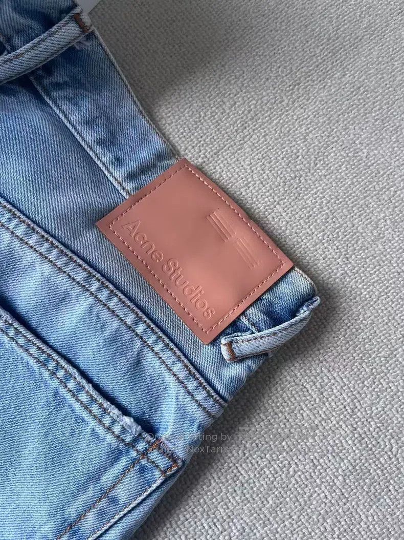 Acne Studios Acne Studios Wide-leg, mid-rise, water-washed cotton zip-u Size US 32 / EU 48 - 3 Thumbnail
