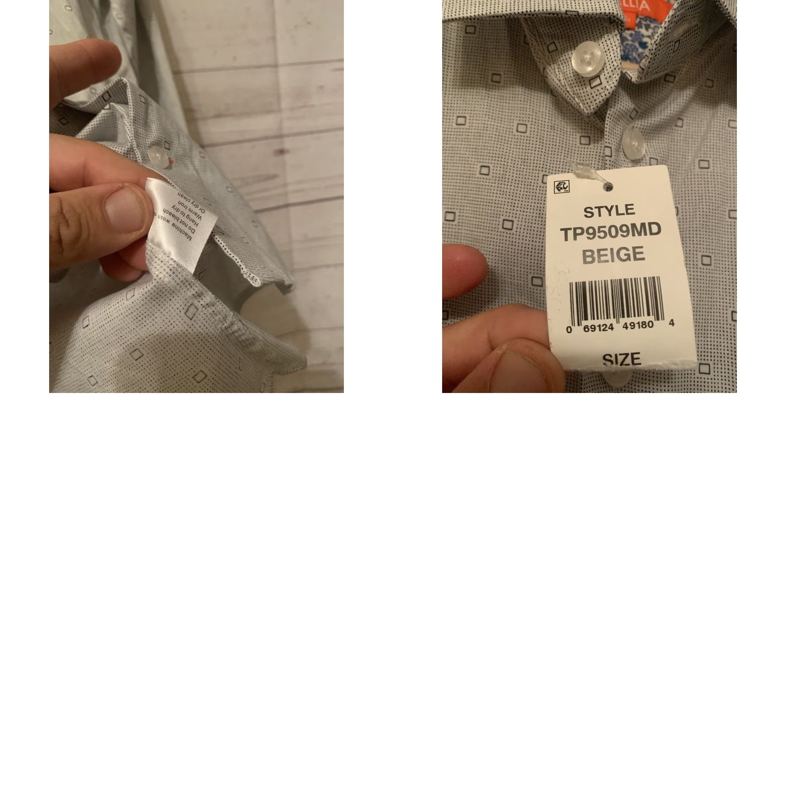 Tallia Tallia Sport Dress Shirt Men 15 32/33 Pink Orange Long Sleeve Button-Down Collar 34/35 Standard Cuff Regular Size 15 Tallia Sport Mens Shirt Size 40R - 8 Thumbnail