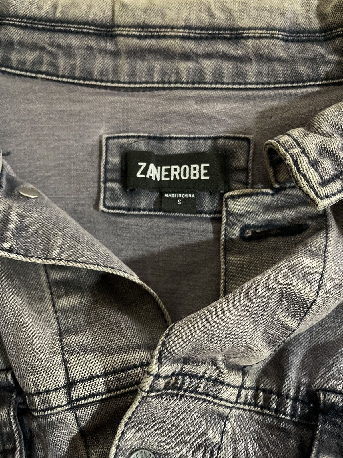 Zanerobe Zanerobe Grey Denim Jacket Size US S / EU 44-46 / 1 - 3 Thumbnail