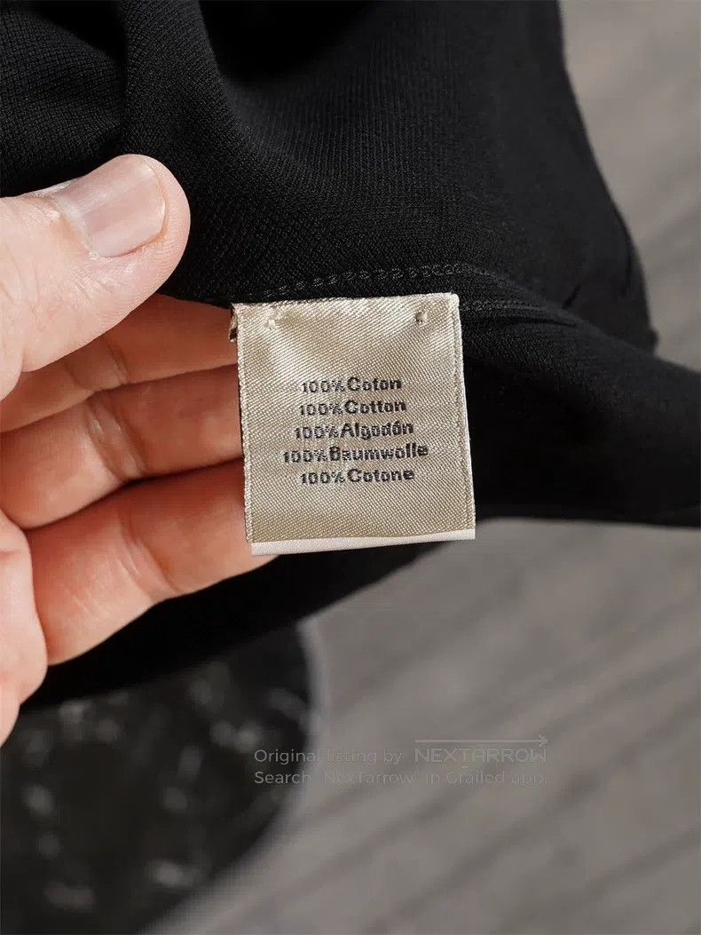 Hermes Hermes Black Pique Cotton Short Sleeve Size US L / EU 52-54 / 3 - 7 Thumbnail