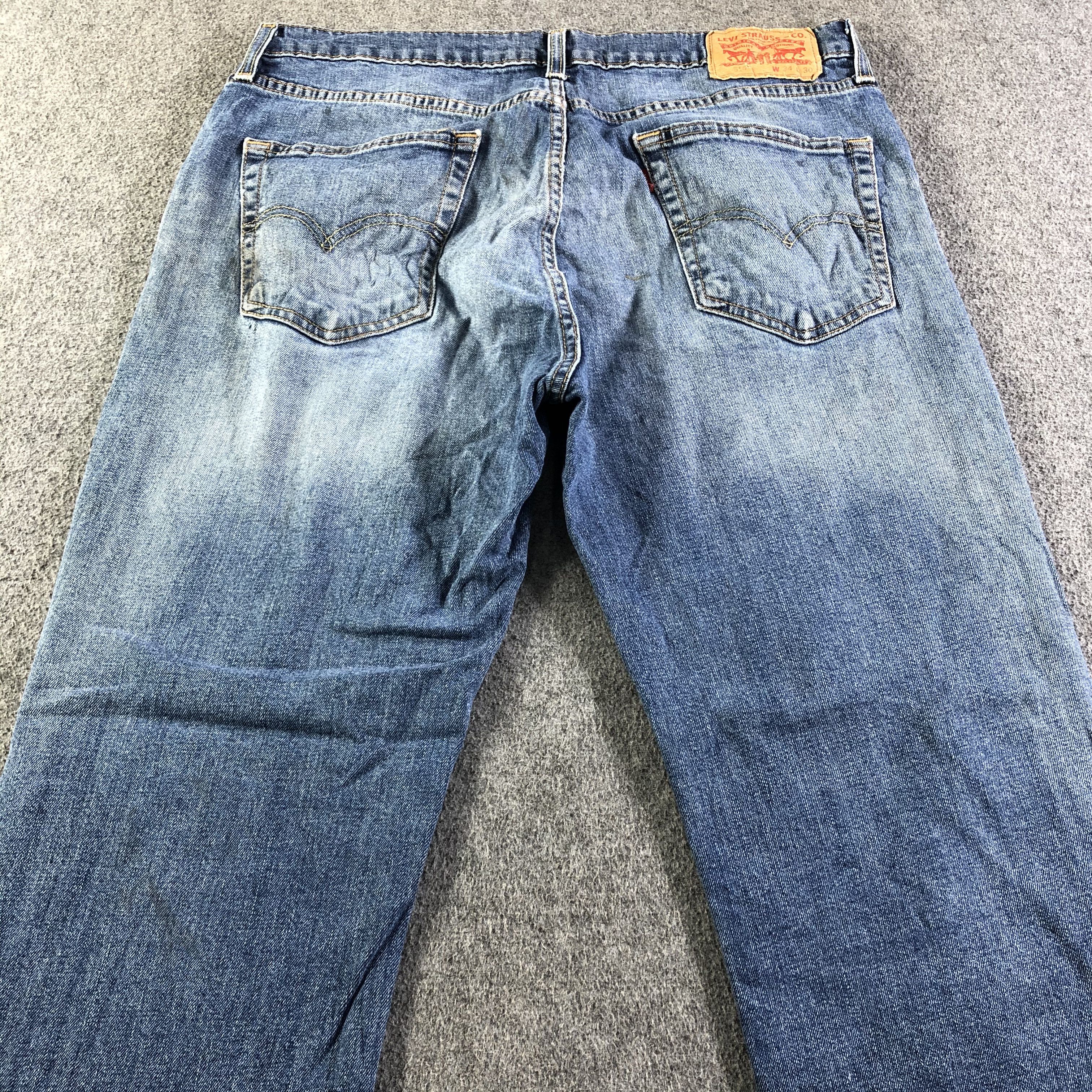 Levi's Vintage Blue Wash Levis 514 Jeans-J4407 Size US 34 / EU 50 - 4 Thumbnail