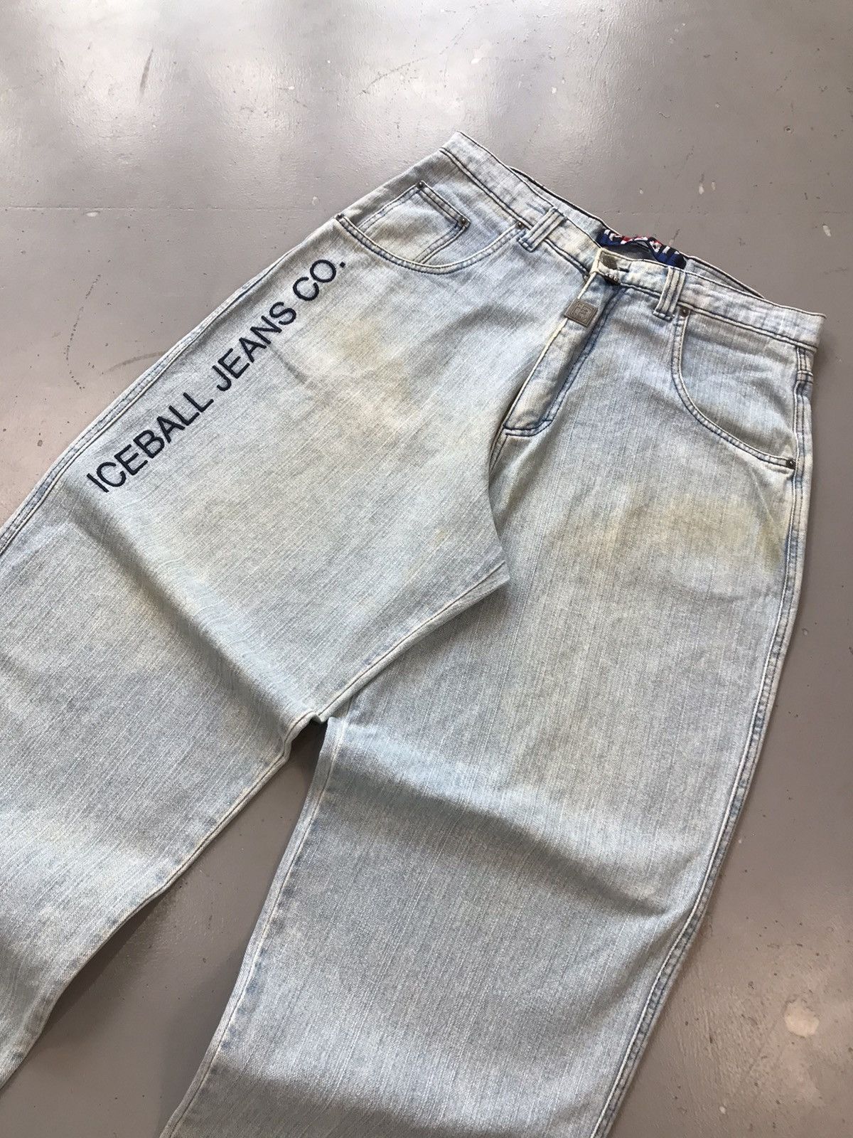 JNCO × Southpole × Vintage Vintage ice ball SpellOut baggy denim Size US 34 / EU 50 - 4 Thumbnail