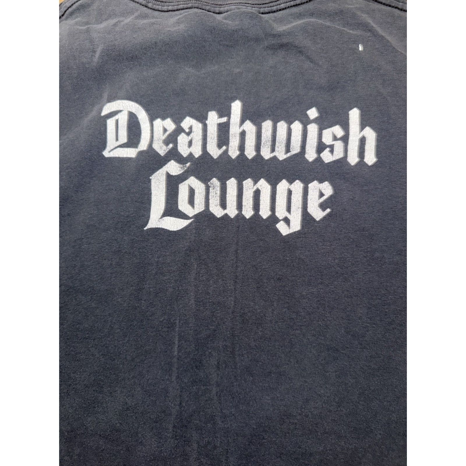 Vintage Deathwish Lounge T-Shirt Black L Mens 21x27 Graphic Print Streetwear Skater 2000s Crew Neck Short Sleeve Vintage: No Size US L / EU 52-54 / 3 - 2 Thumbnail