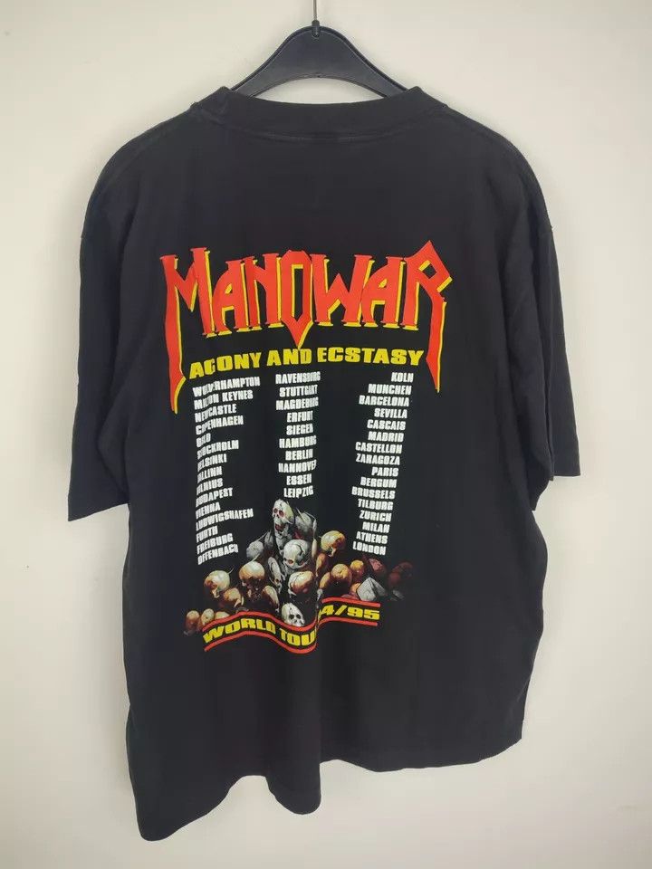 Vintage Vintage Manowar 1994 World Tour Agony and Ecstasy Shirt Size US XL / EU 56 / 4 - 5 Thumbnail