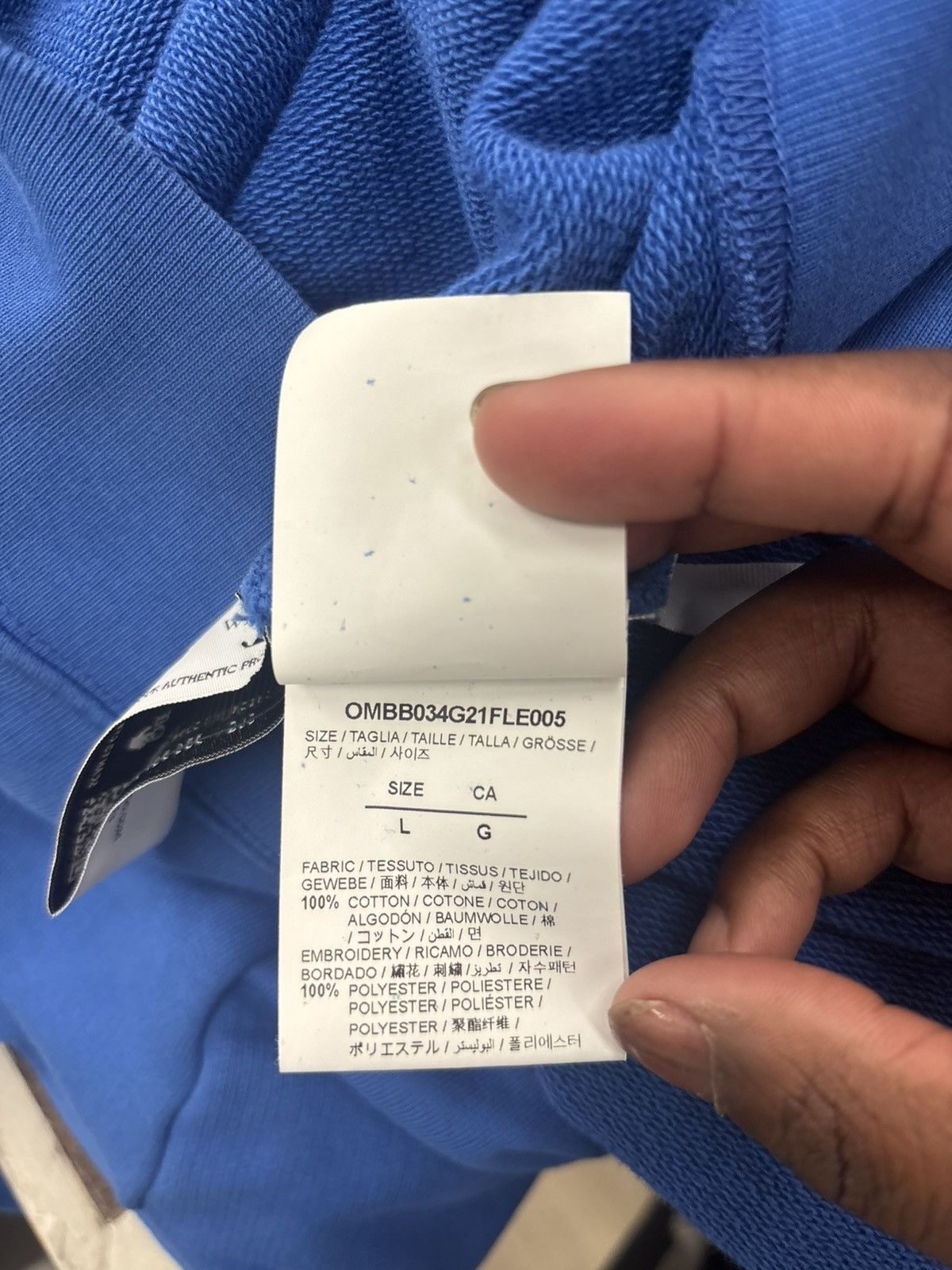 Off-White Off-White x Chicago Cubs Hoodie Blue Size Large Brand New Size US L / EU 52-54 / 3 - 10 Thumbnail