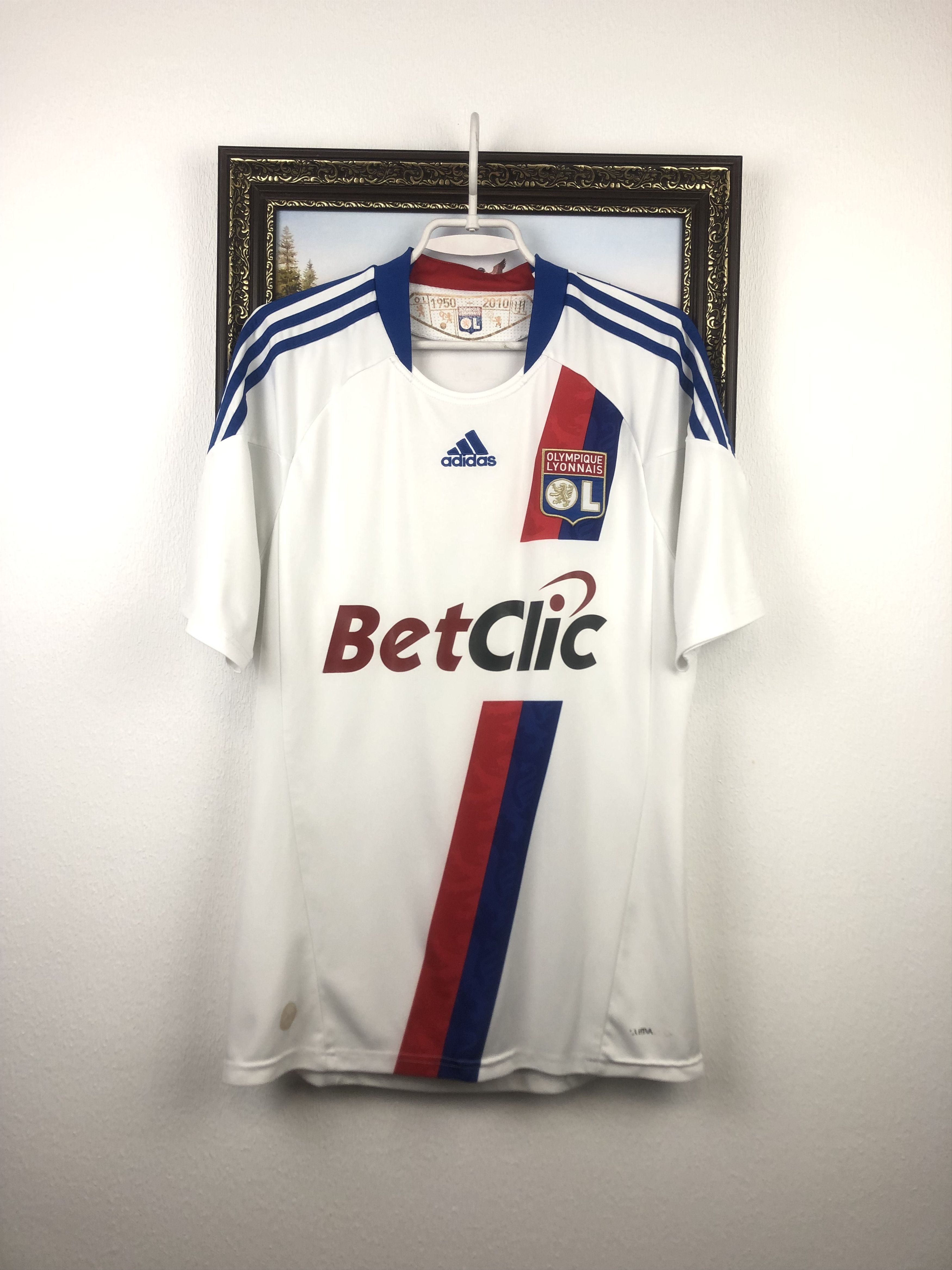 Adidas Olympique Lyonnais football shirt Soccer Jersey Tee Hype Size US S / EU 44-46 / 1 - 1 Thumbnail