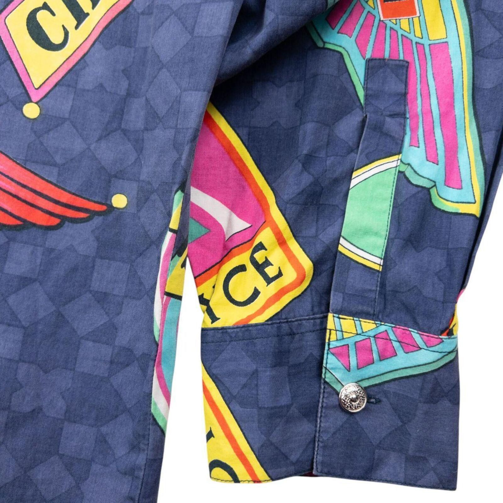 Versace Vintage 90s Versace Jeans Couture Car Rolls Royce Shirt XL Size US XL / EU 56 / 4 - 5 Thumbnail