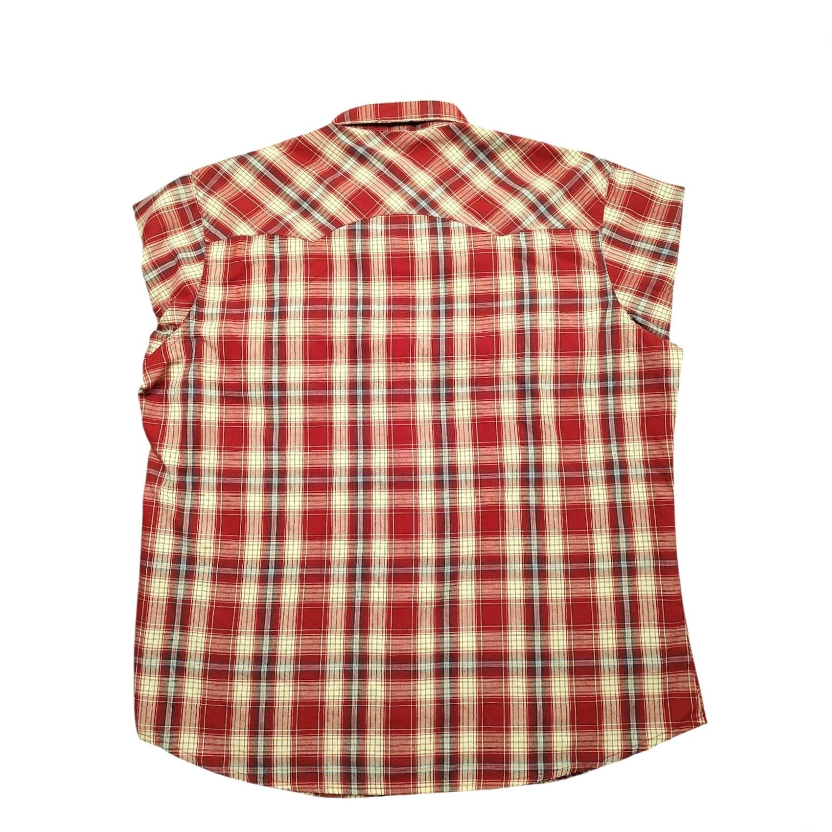 Wrangler VINTAGE Wrangler Wrancher Western Shirt Pearl Snap Red Plaid USA Mens XL Clearance? No. Size US XL / EU 56 / 4 - 3 Thumbnail