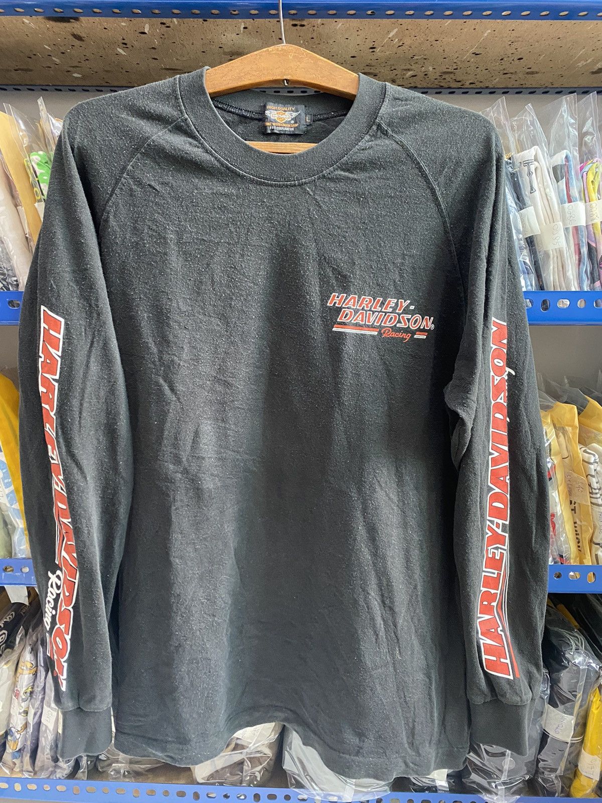 Vintage HARLEY DAVIDSON RACING TSHIRT Size US M / EU 48-50 / 2 - 1 Thumbnail