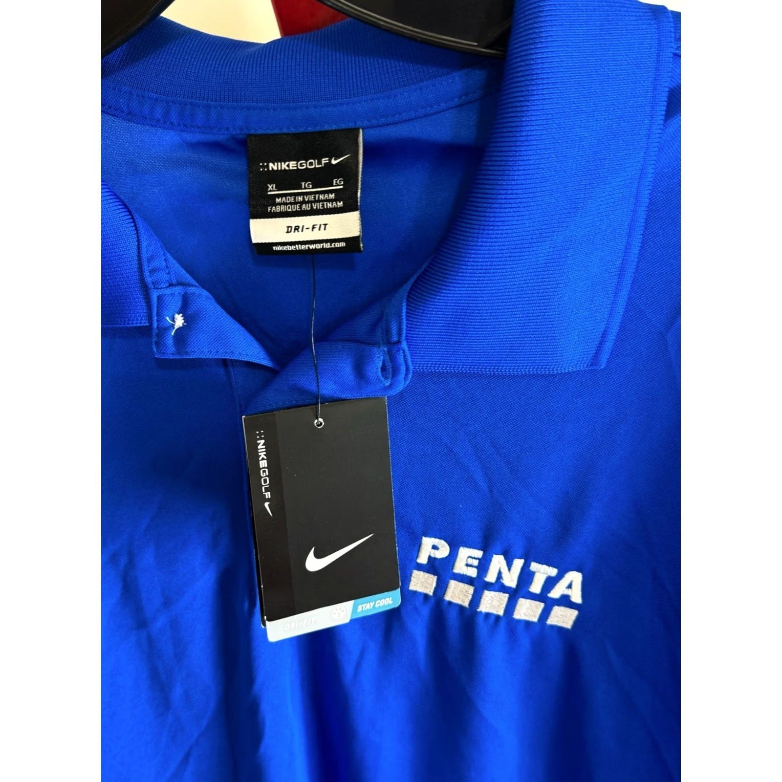 Nike Nike Shirt Mens xL Sharp NWT Embroidered Penta POLO Size US XL / EU 56 / 4 - 2 Thumbnail