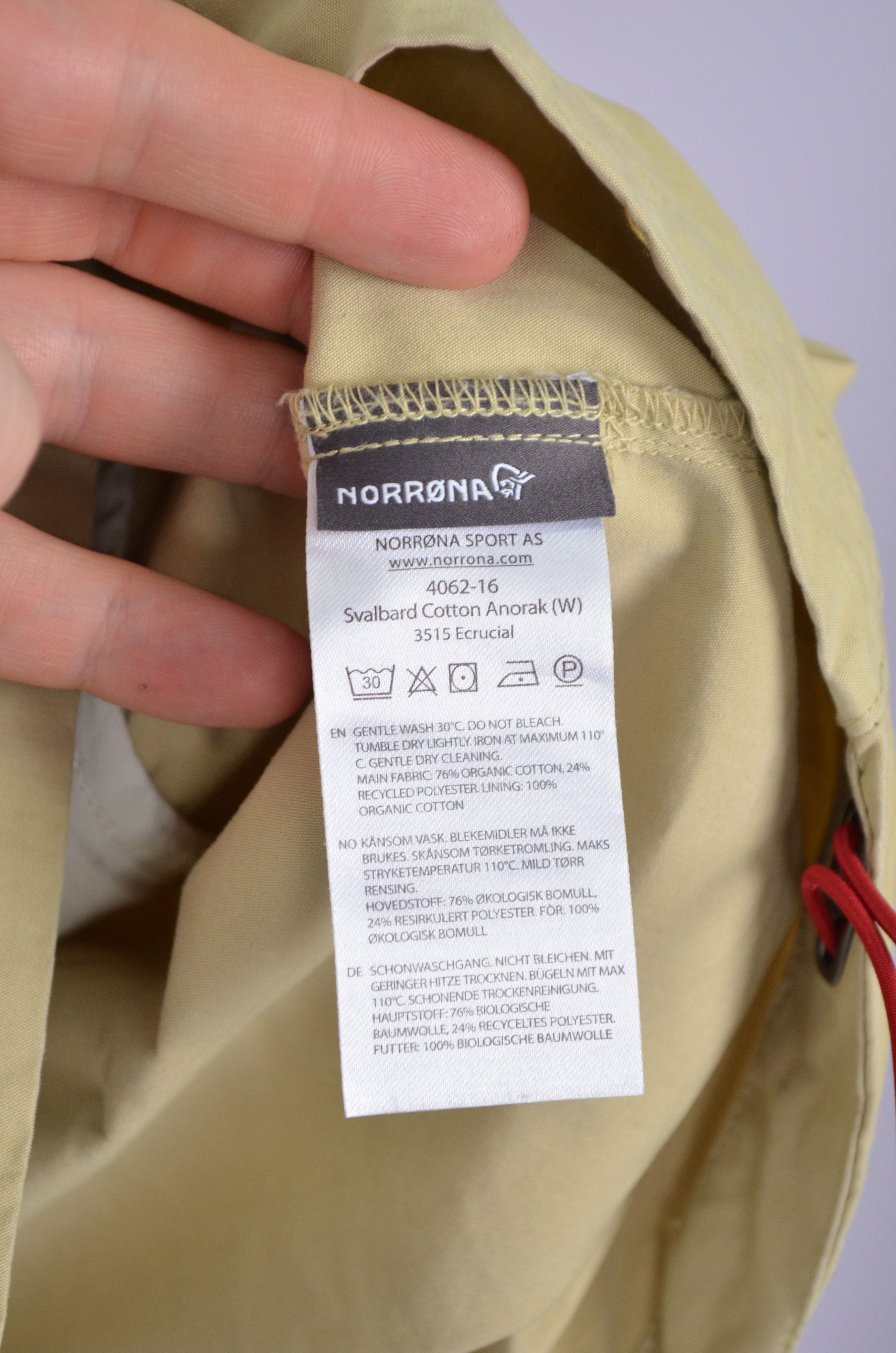Norrona Norrona Jacket Large Hooded Svalbard Anorak Outdoor Hiking Size L / US 10 / IT 46 - 9 Thumbnail