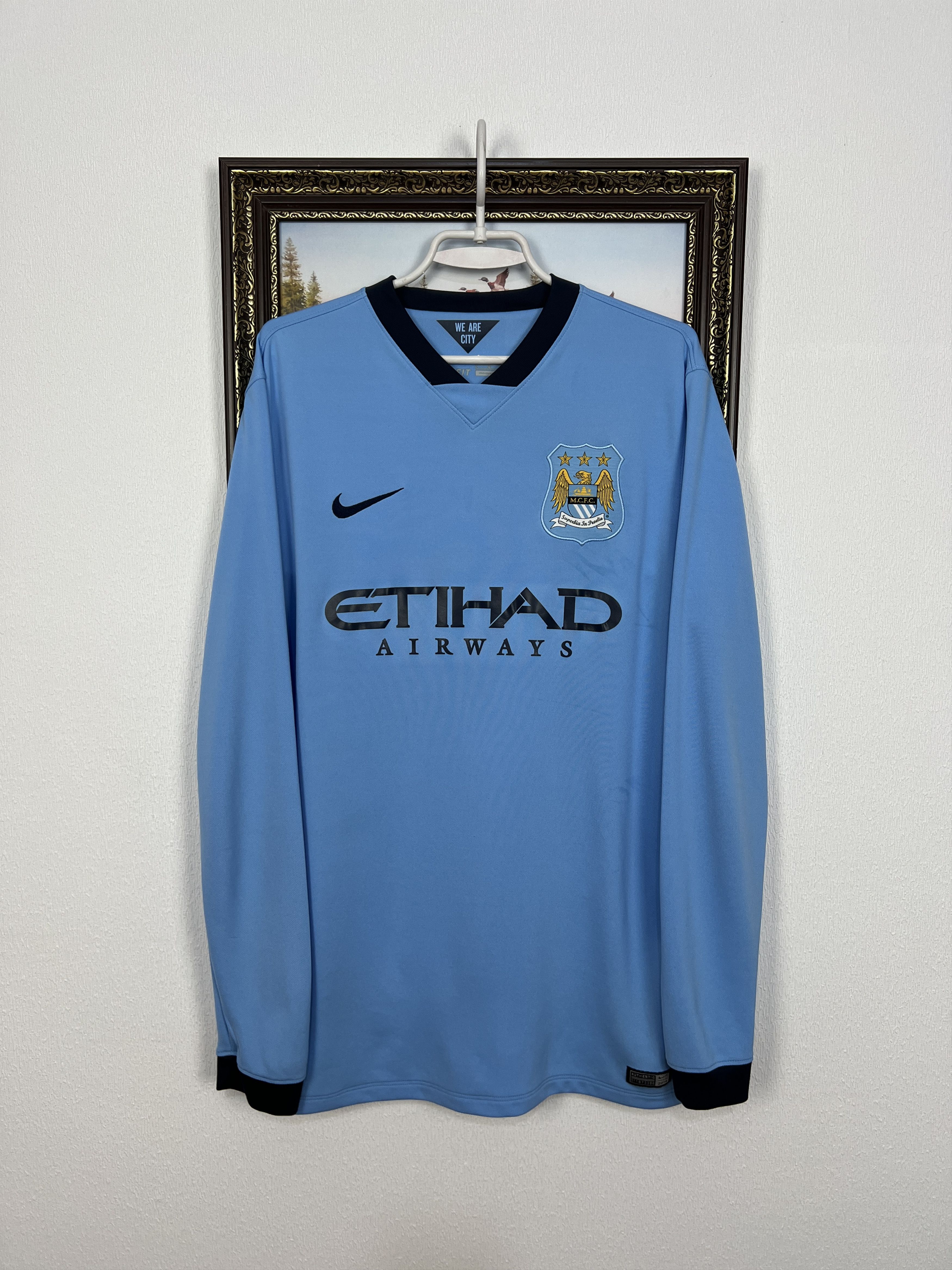 Nike Manchester City Home football shirt 2014 Soccer Nike Size US L / EU 52-54 / 3 - 1 Thumbnail