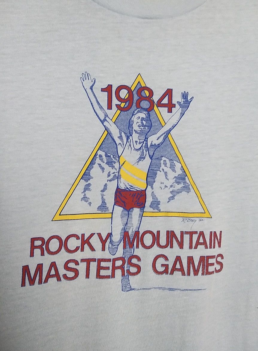 Nike RARES🔥VINTAGE 80'S NIKE ROCKY MOUNTAIN MASTERS GAMES SHIRT Size US L / EU 52-54 / 3 - 4 Thumbnail