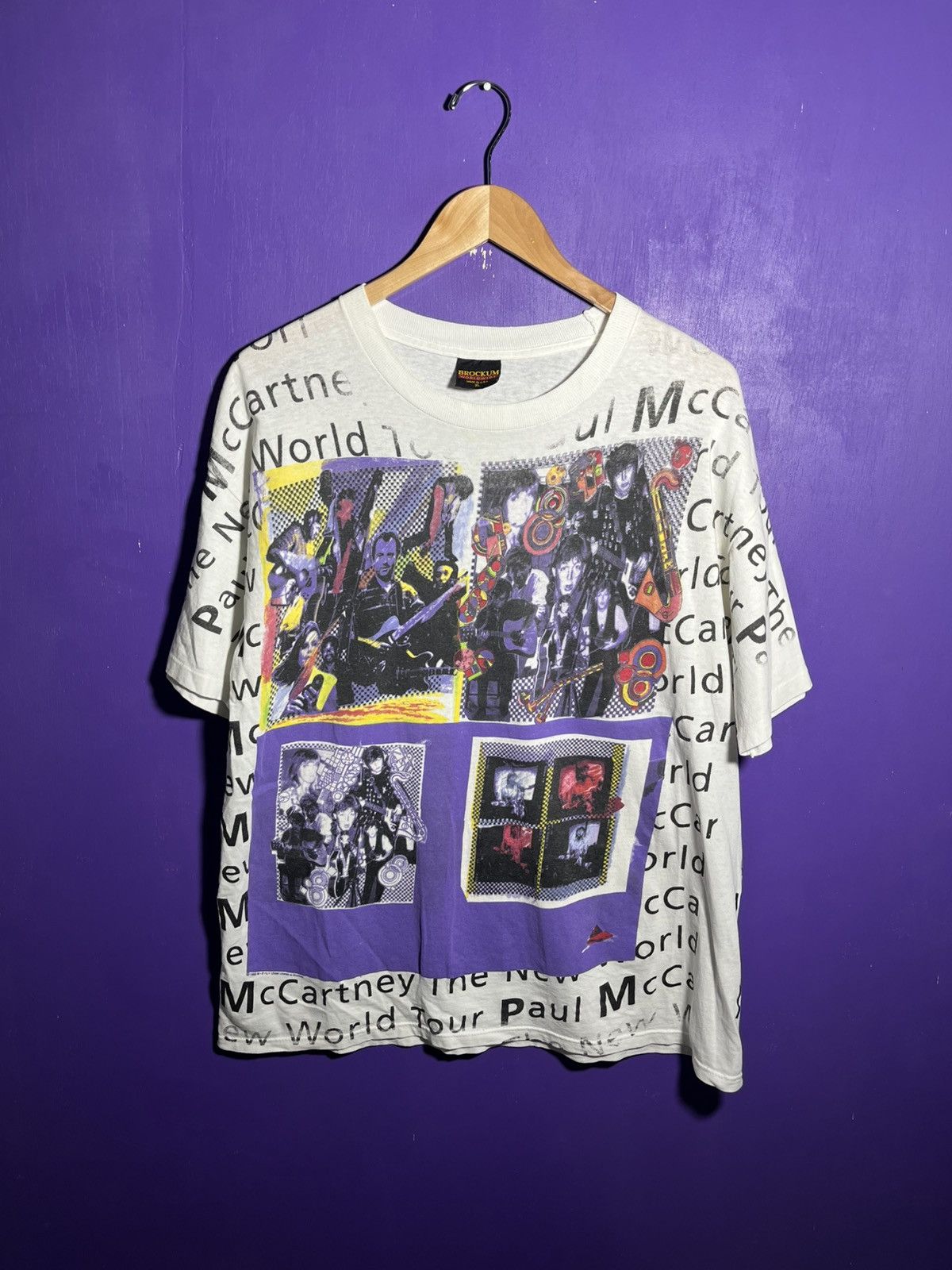 Band Tees × Vintage Vintage 1993 Paul McCartney world tour AOP t-shirt Size US XL / EU 56 / 4 - 1 Thumbnail
