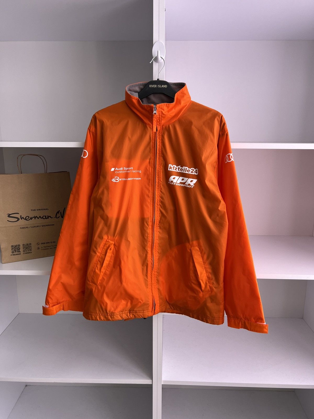 Audi × Vintage Vintage Audi Sport Light Orange Racing Jacket Size US L / EU 52-54 / 3 - 2 Thumbnail