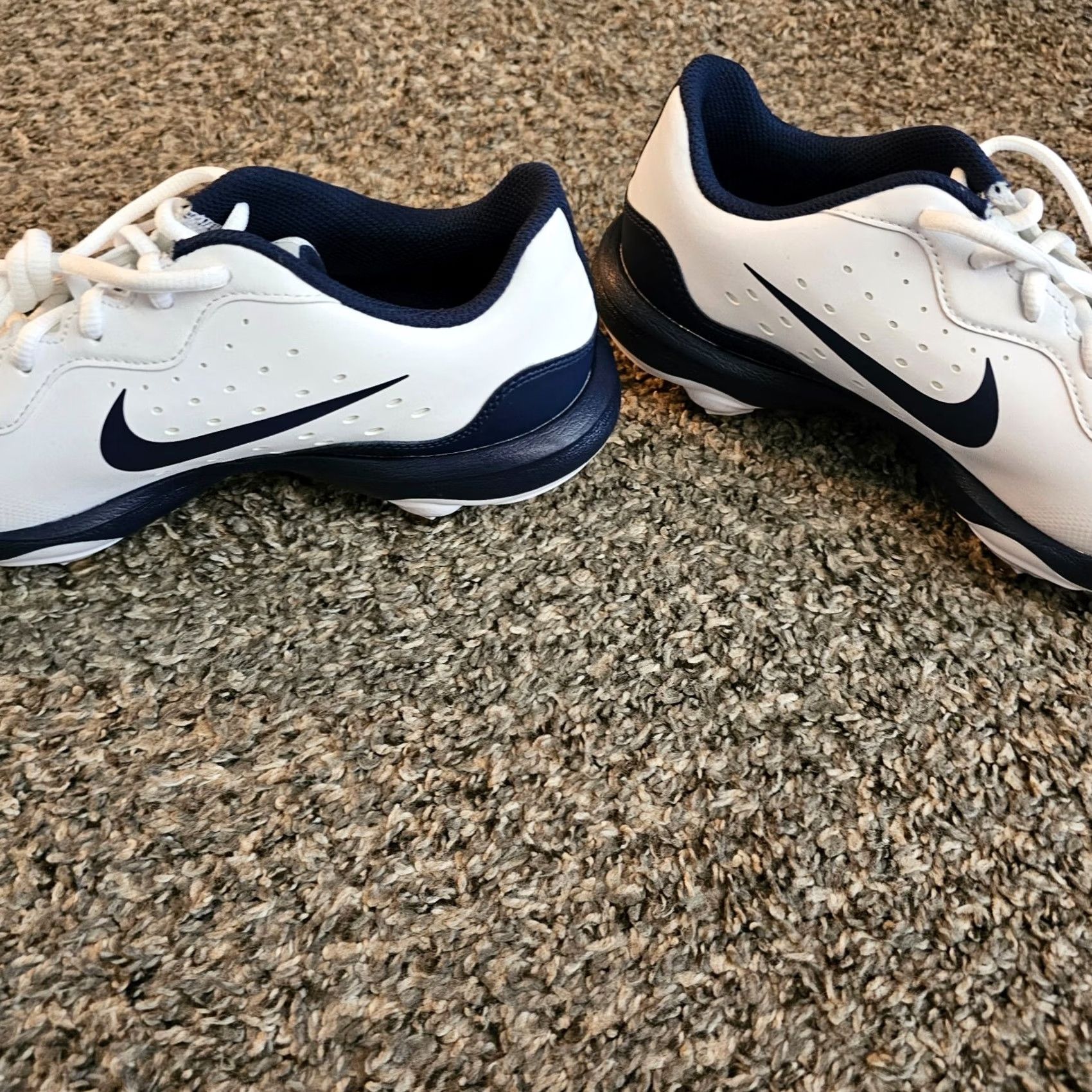 Nike Nike Alpha Huarache Varsity 4 Low Men’s 7.5 Baseball Cleats White Navy DJ6516-103 Size US 8 / EU 41 - 3 Thumbnail