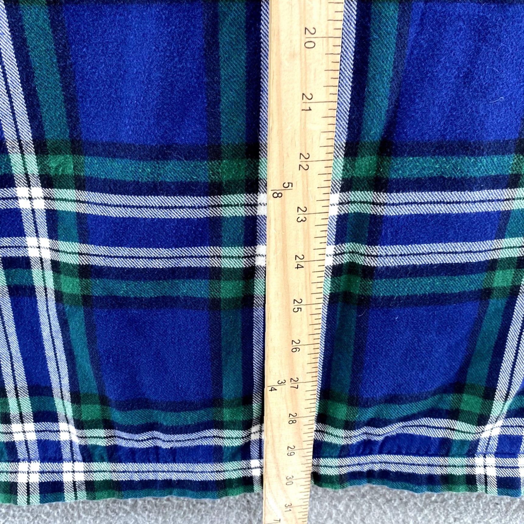 Vintage L.L.Bean Shirt Men Large Blue Plaid Fleece Lined Shacket Outdoor Fall Cabin Gorp Size US L / EU 52-54 / 3 - 6 Thumbnail