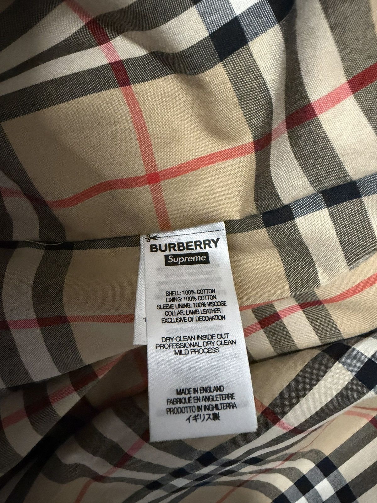 Burberry × Supreme Leather Collar Trench Size US M / EU 48-50 / 2 - 9 Thumbnail