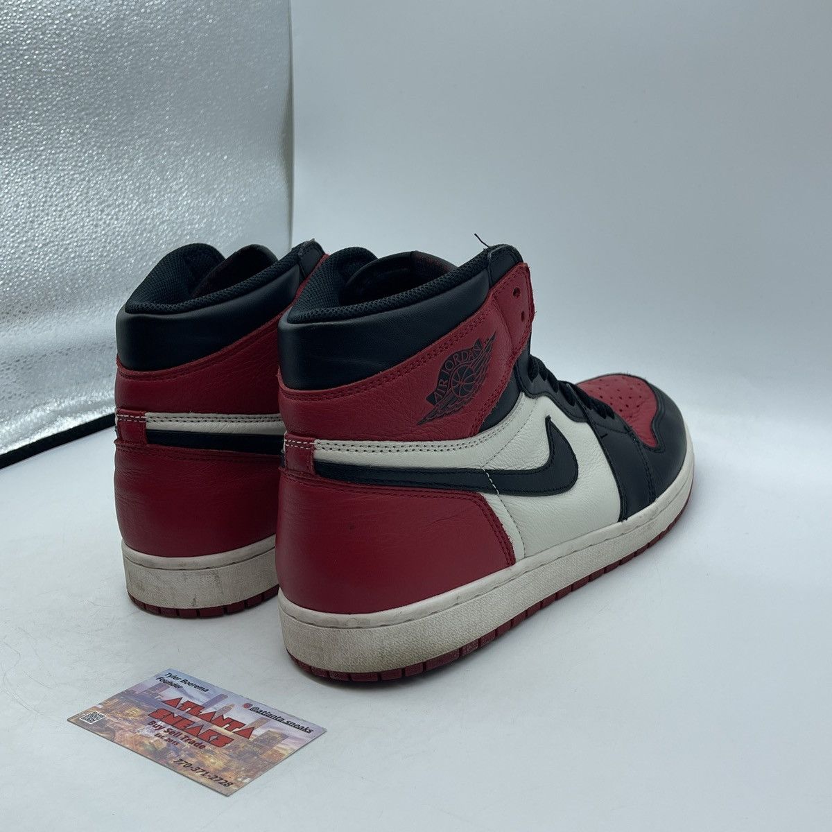 Jordan Brand Air Jordan 1 high bred toe Size US 11.5 / EU 44-45 - 5 Thumbnail