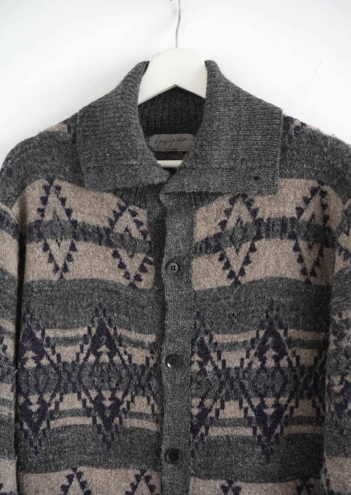 Yohji Yamamoto Yohji Yamamoto 14AW Navajo Wool Knit Cardigan J4 Size US M / EU 48-50 / 2 - 3 Thumbnail
