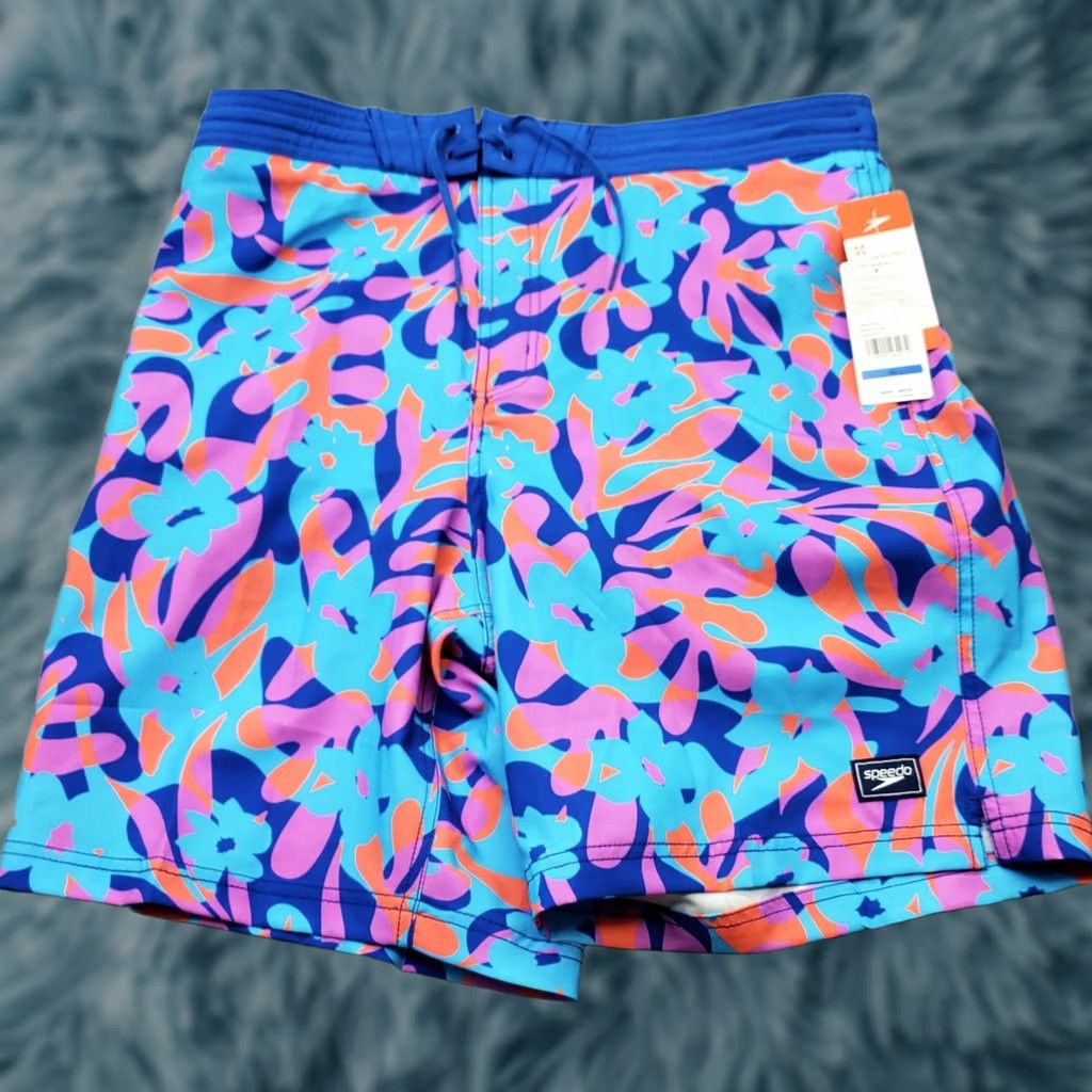 Speedo Speedo Bondi Boardshorts Mens XL Multicolor Floral Durable Water-Repellent UPF50+ Size US 36 / EU 52 - 1 Thumbnail