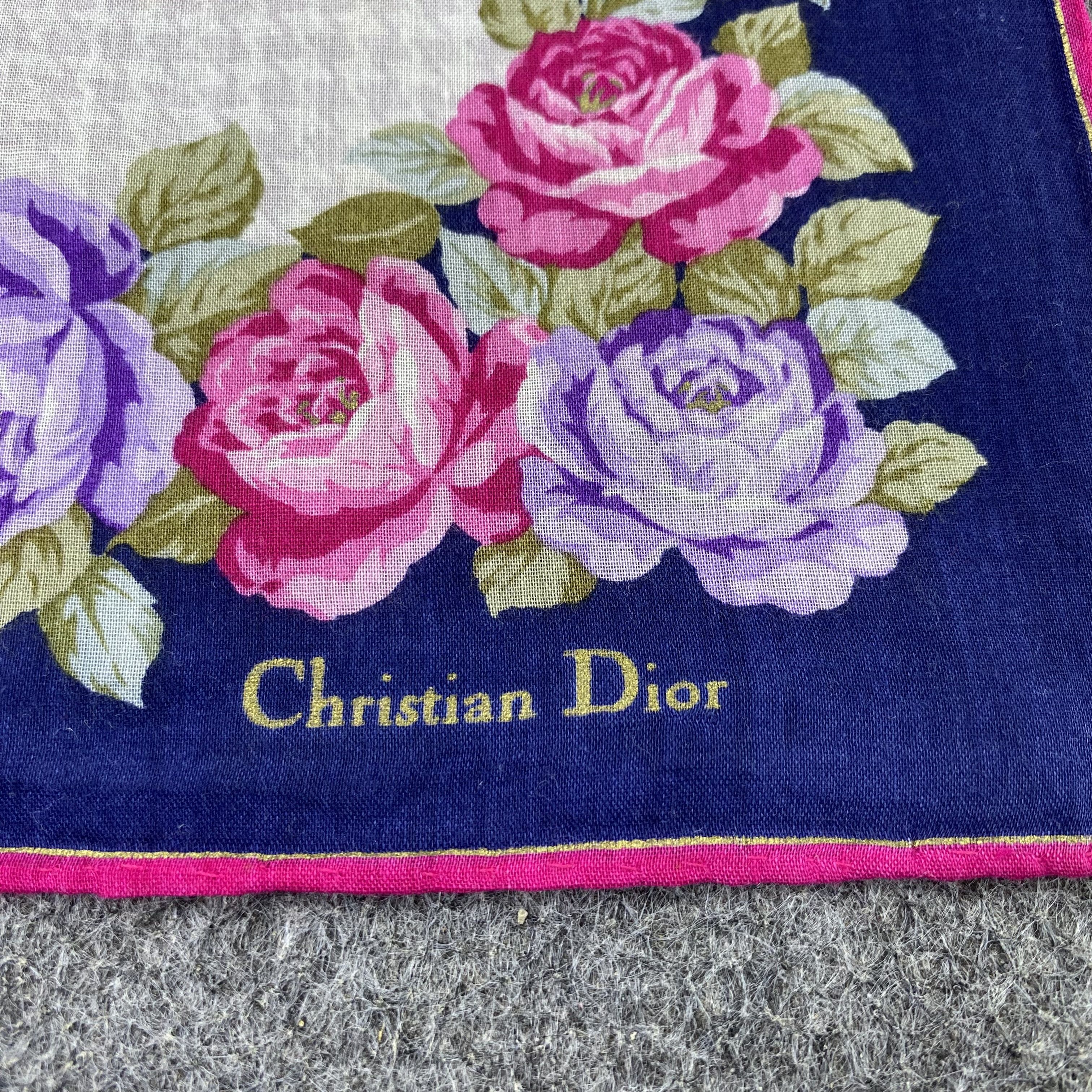 Vintage Christian Dior Handkerchief Neckerchief Bandana-B1865 Size ONE SIZE - 7 Thumbnail