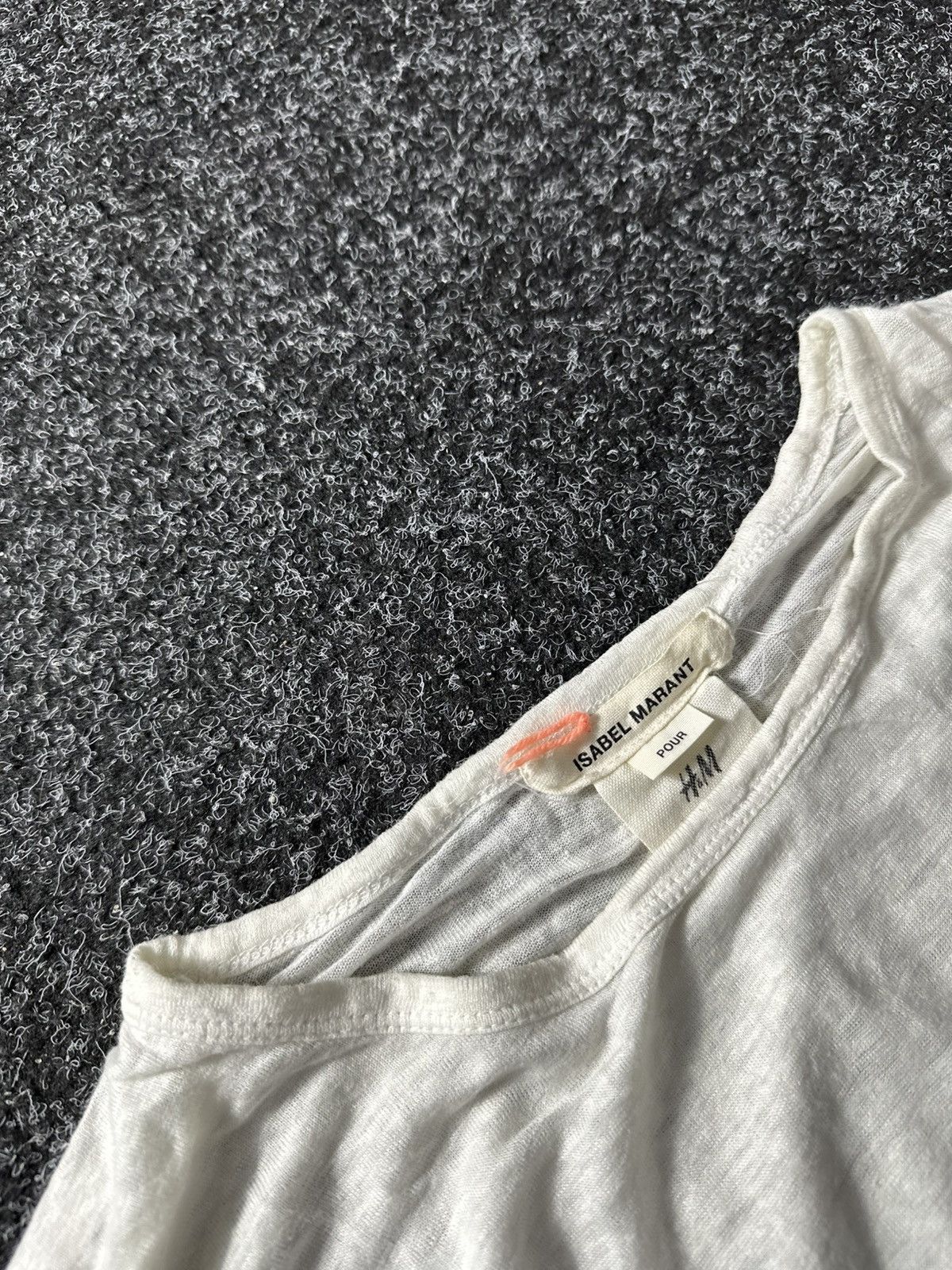 H&M × Isabel Marant 🚨Isabel Marant Striped Distress Ripped Fuzzy tee OPIUM Size L / US 10 / IT 46 - 5 Thumbnail