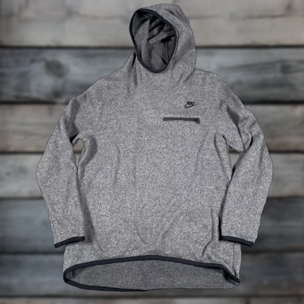 Nike Nike Hoodie Women's Medium Gray Funnel Neck Fleece Lightweight Zip Pocket Size M / US 6-8 / IT 42-44 - 1 Thumbnail
