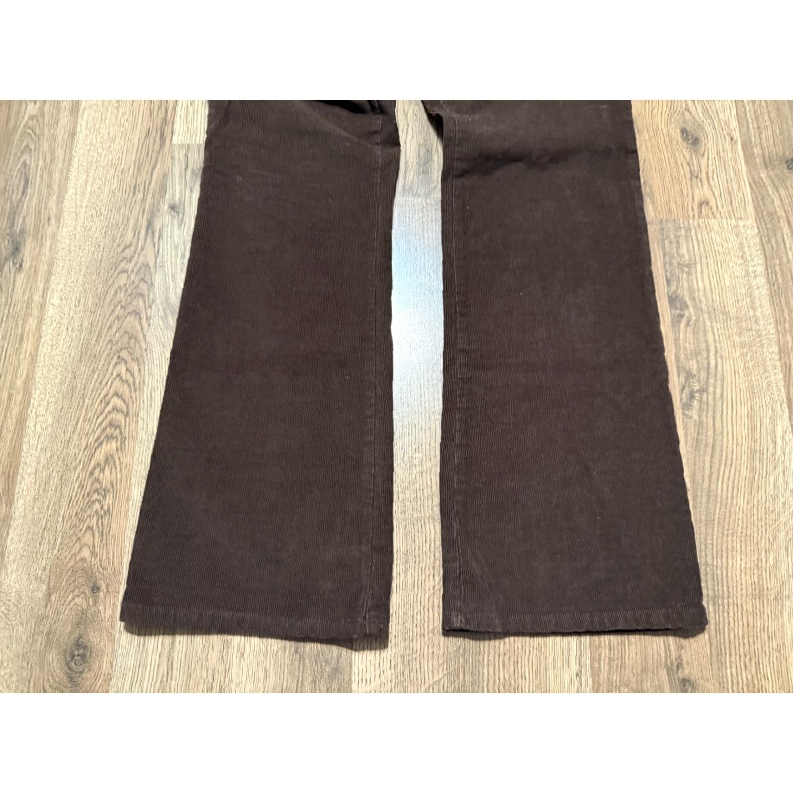 Vintage St. John's Bay Pants Womens 8 Petite Brown Corduroy Bootcut High Rise Pants Size 30" / US 8 / IT 44 - 3 Thumbnail