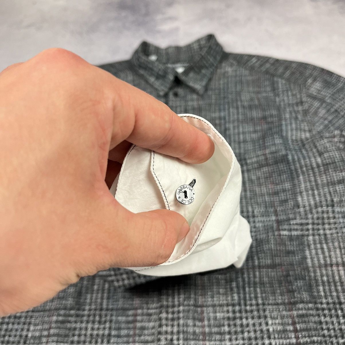 Dolce & Gabbana Dolce Gabbana Gold rare checkered shirt Size US L / EU 52-54 / 3 - 10 Thumbnail