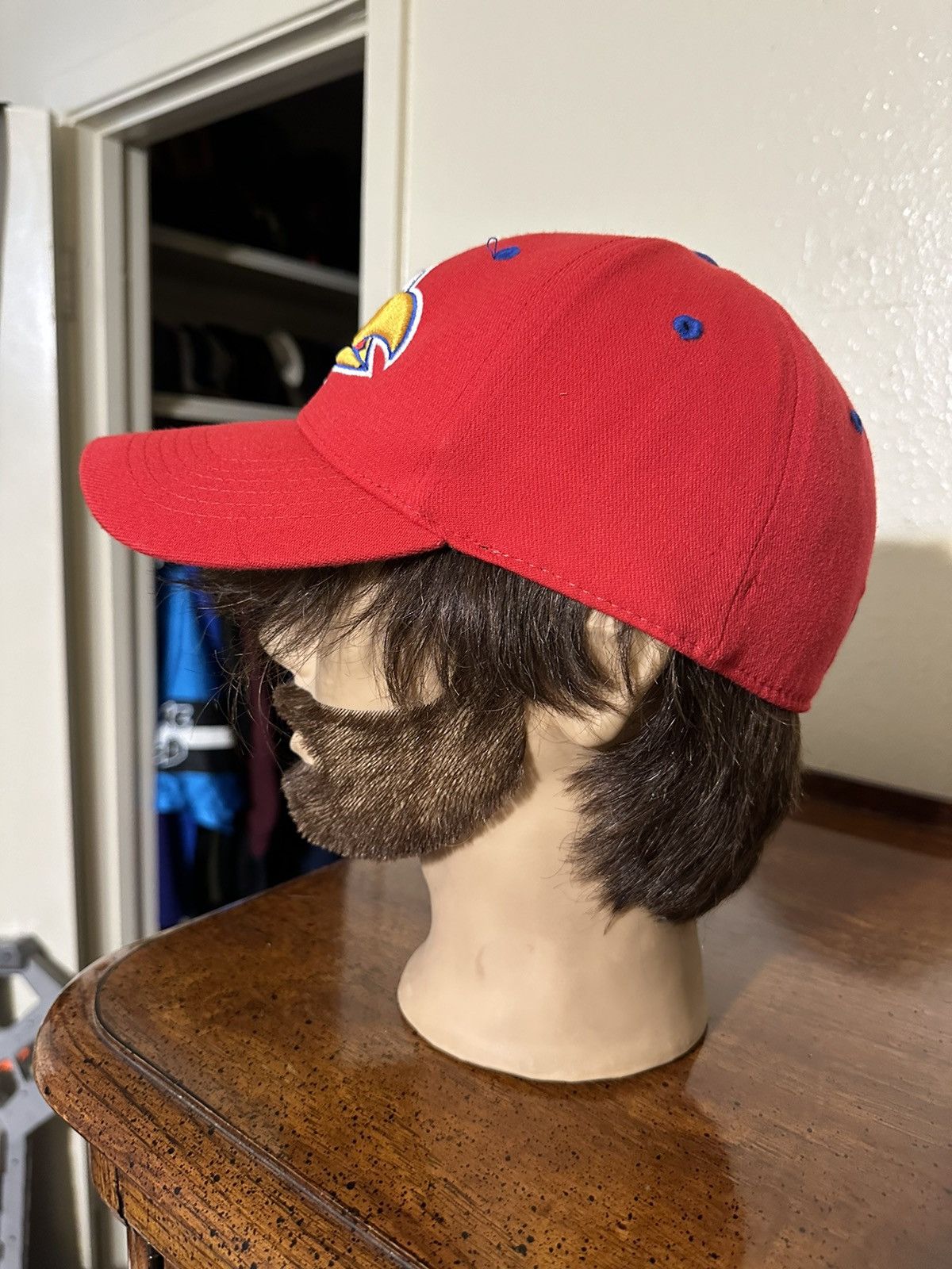 NCAA × Vintage Vintage NCAA Kansas Jayhawks university one size hat 90s Size ONE SIZE - 5 Thumbnail
