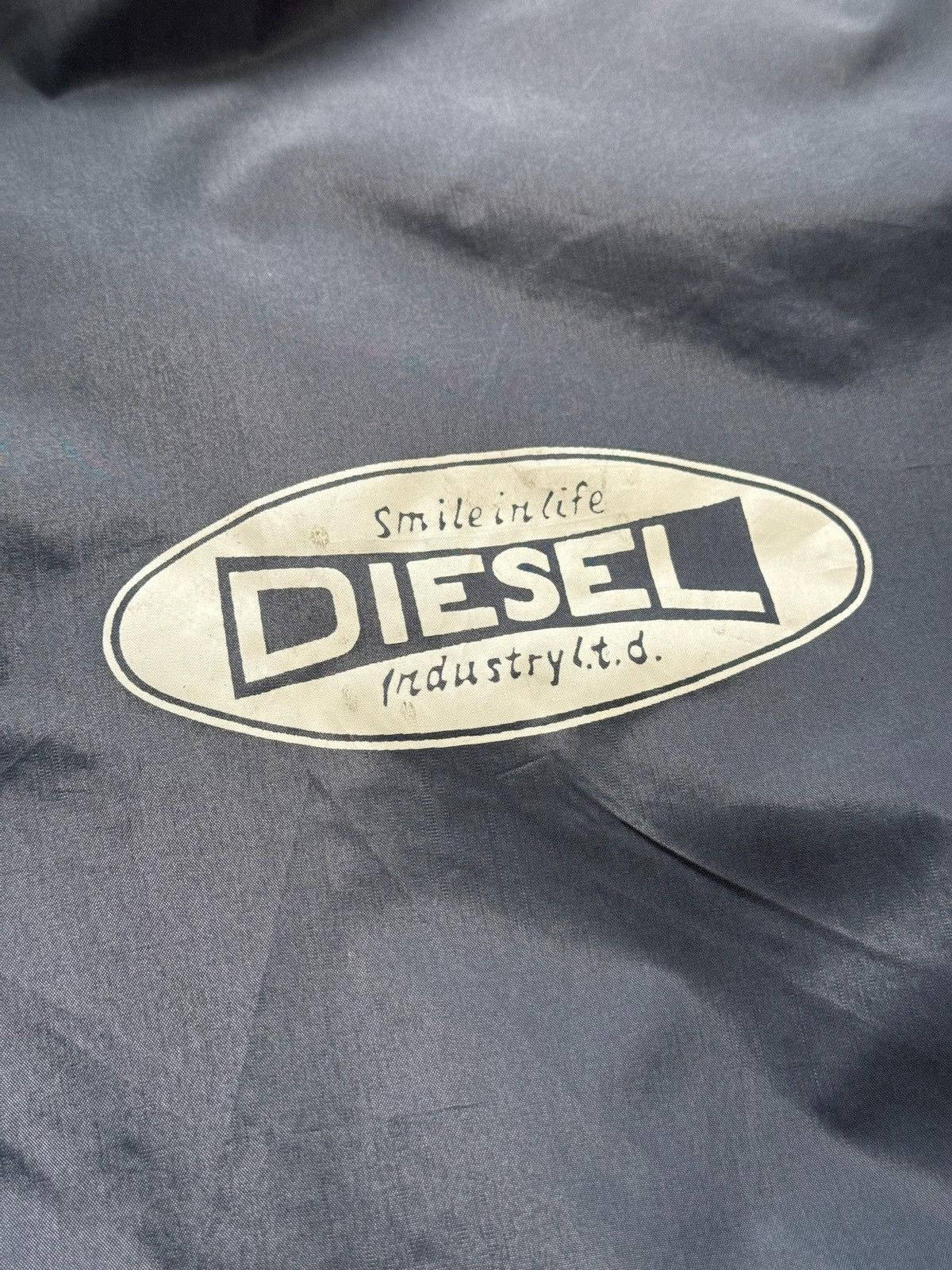 Diesel × Vintage Vintage Diesel Windbreaker Jacket Big Logo Baggy Y2K 90s Size US M / EU 48-50 / 2 - 7 Thumbnail