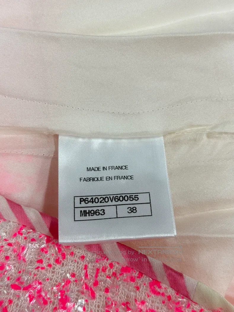 Chanel Chanel Pink sequined tweed skirt Size 25" / US 0 / IT 36 - 5 Thumbnail