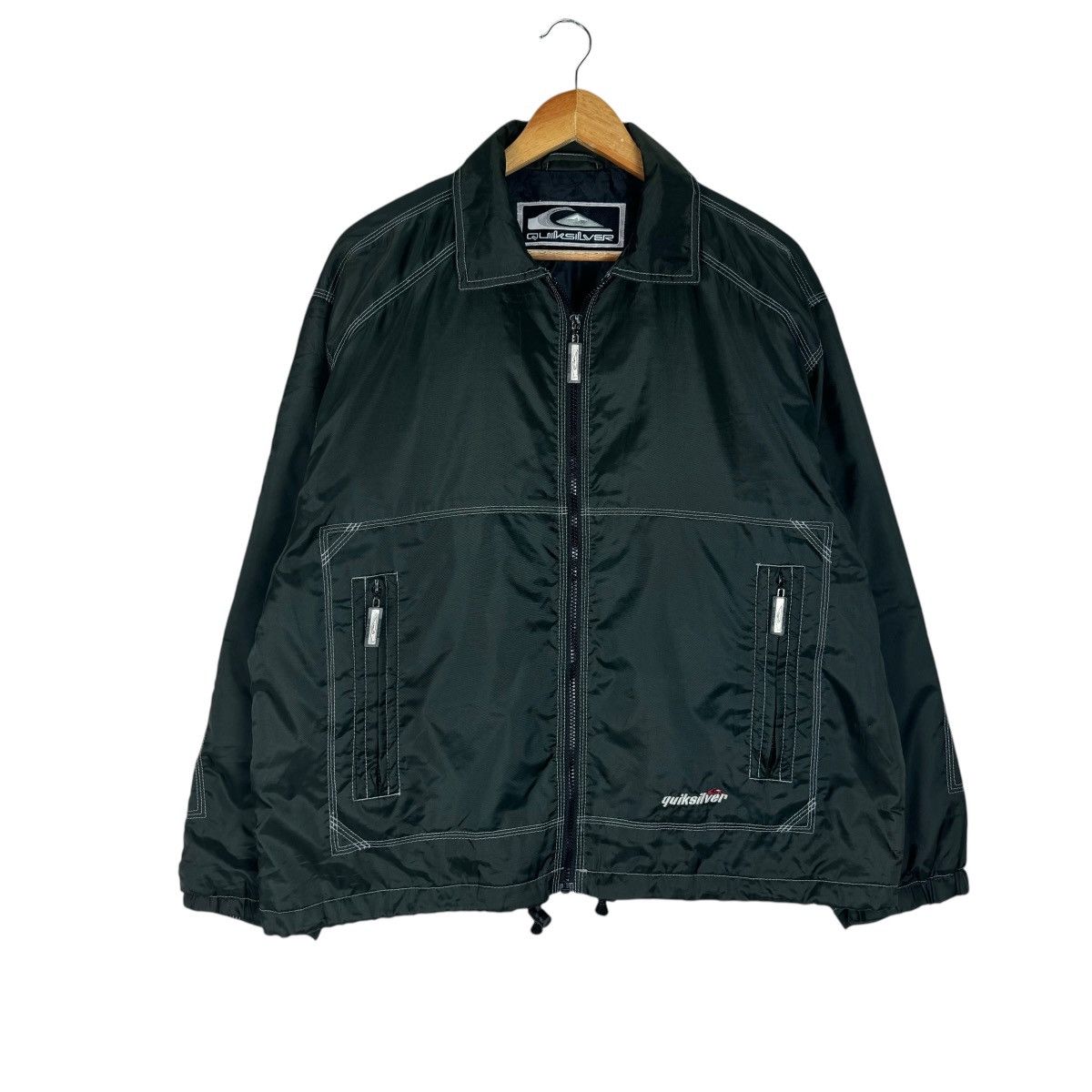Quicksilver ☀️VTG 90s QUICKSILVER OVERSIZE ZIPPER JACKET Size US M / EU 48-50 / 2 - 1 Thumbnail