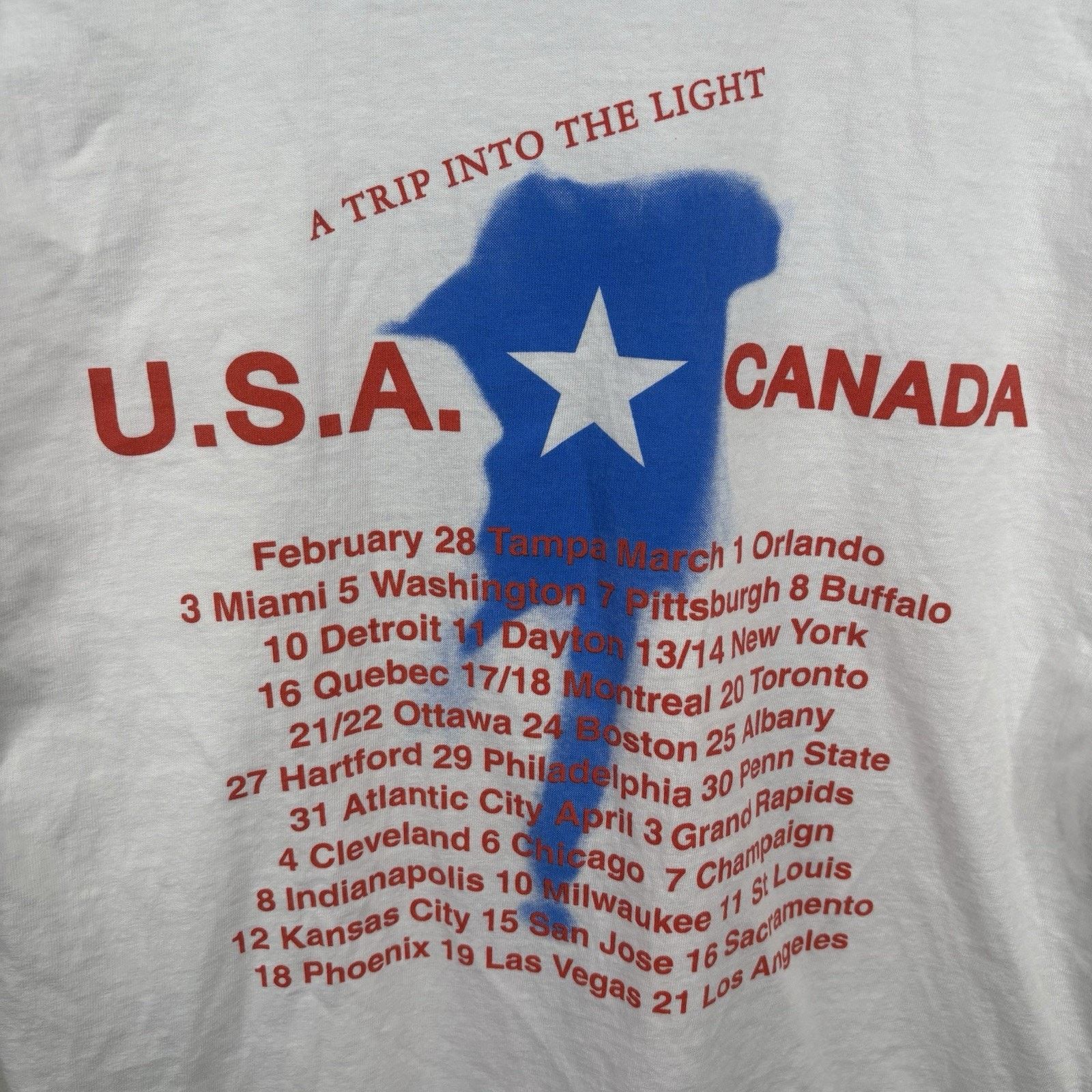 Anvil Vintage '97 Phil Collins Dance Into The Light Tour Tee Large Size US L / EU 52-54 / 3 - 4 Thumbnail