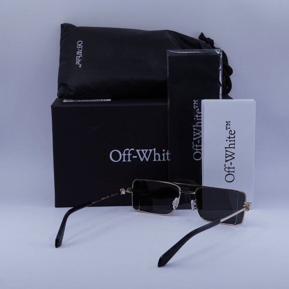 Off-White OERI14A CORTEZ 7607 Sunglasses Gold Rectangle