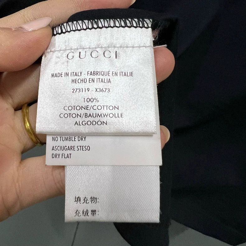 Gucci Gucci Dot matrix print black short sleeve 2503-Nextarrow Size US S / EU 44-46 / 1 - 3 Thumbnail