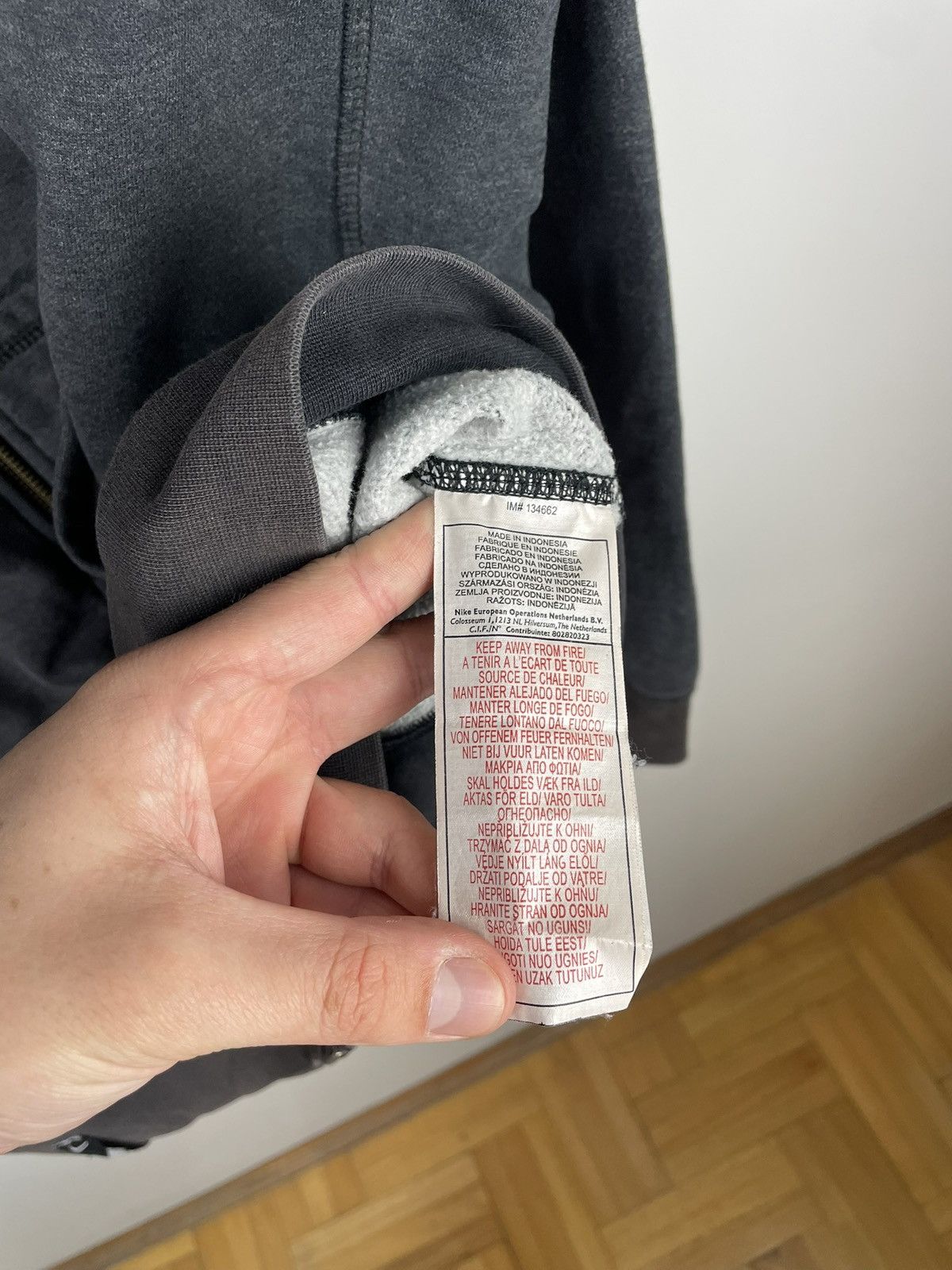 Nike × Vintage Nike Rotterdam Vintage Zip Hoodie Gray Size XL Size US XL / EU 56 / 4 - 5 Thumbnail