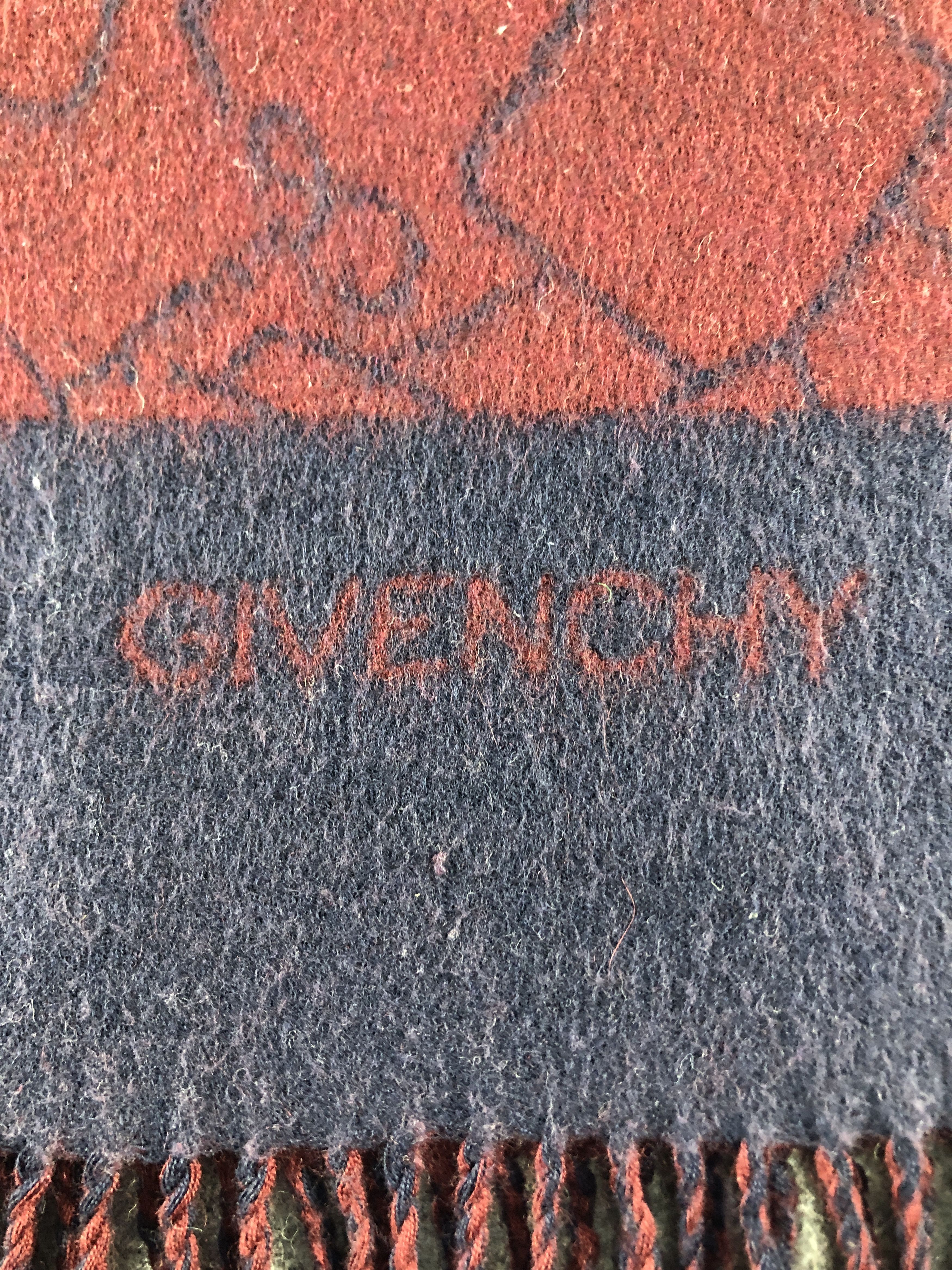 Vintage Givenchy Wool Scarf / Muffler / Neckwear P866 Size ONE SIZE - 4 Thumbnail