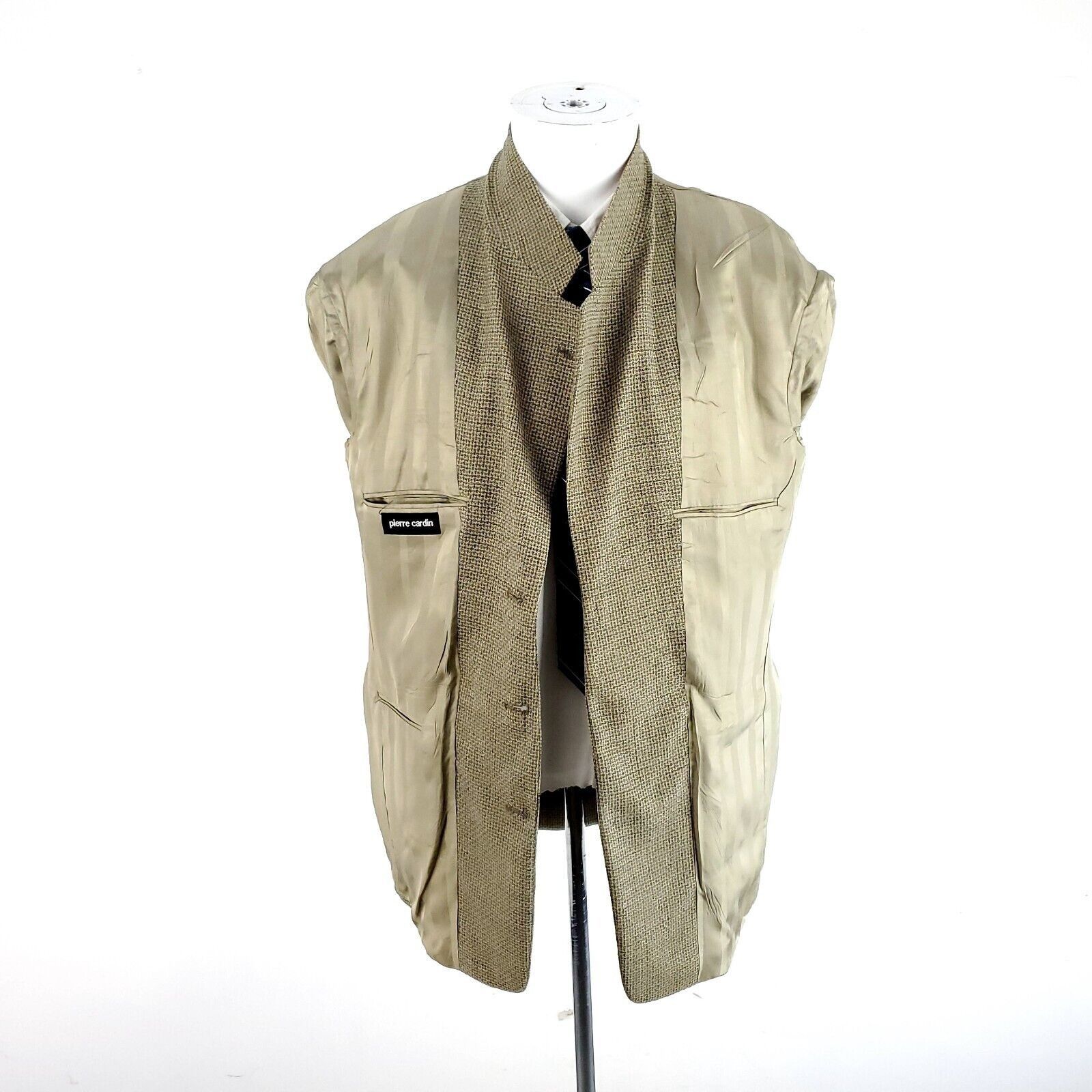 Pierre Cardin Pierre Cardin Tweed Textured Wool 3 Button Sport Coat 40R Ta Size 40R - 9 Thumbnail