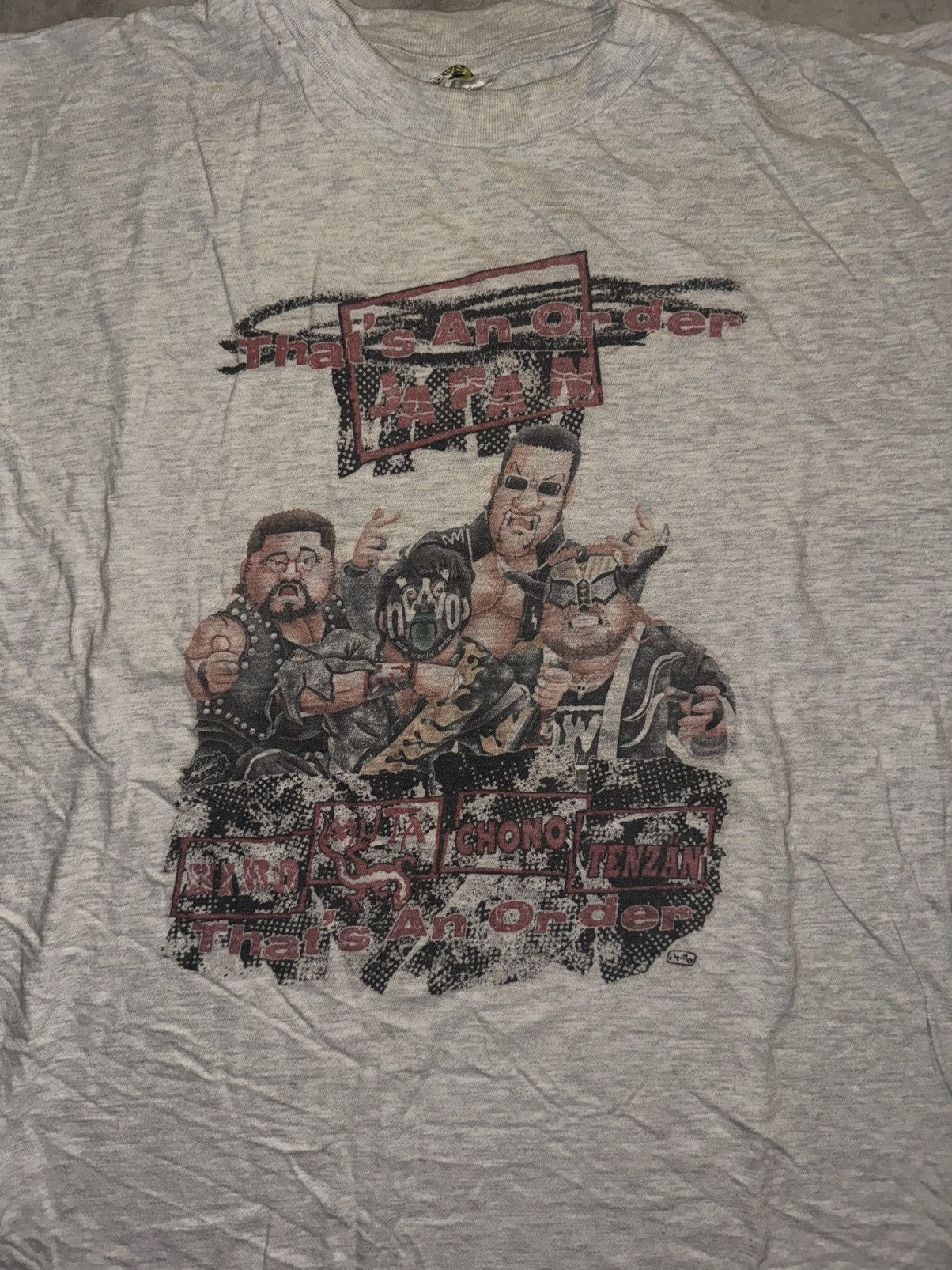 Vintage × WWE VINTAGE 90s NEW JAPAN PRO WRESTLING NWO TEE Size US L / EU 52-54 / 3 - 2 Thumbnail