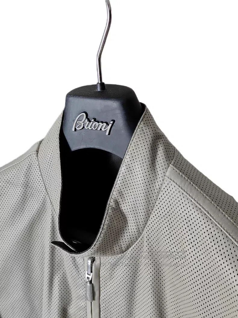 Brioni Brioni Double-faced hollowed-out leather jacket Size US L / EU 52-54 / 3 - 6 Thumbnail