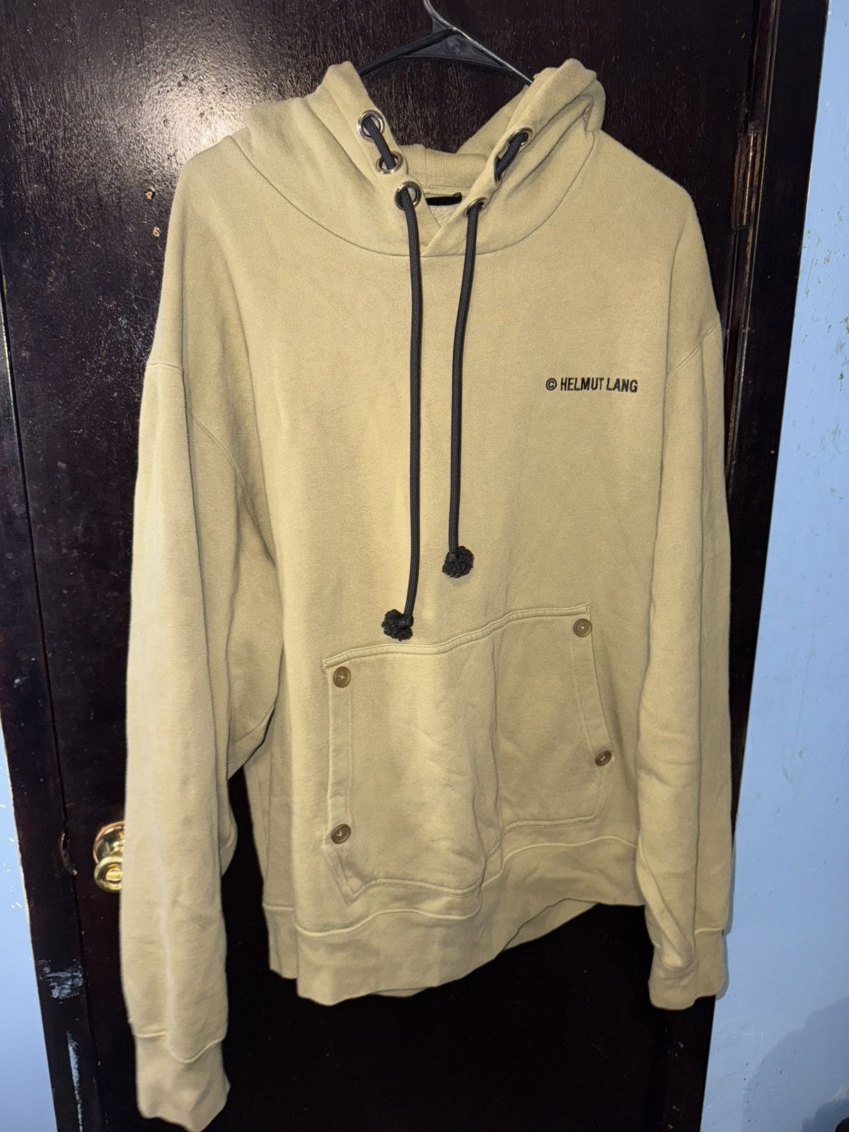 Helmut Lang Sailor Embroidered Cotton-blend Fleece Hoodie - Main Image