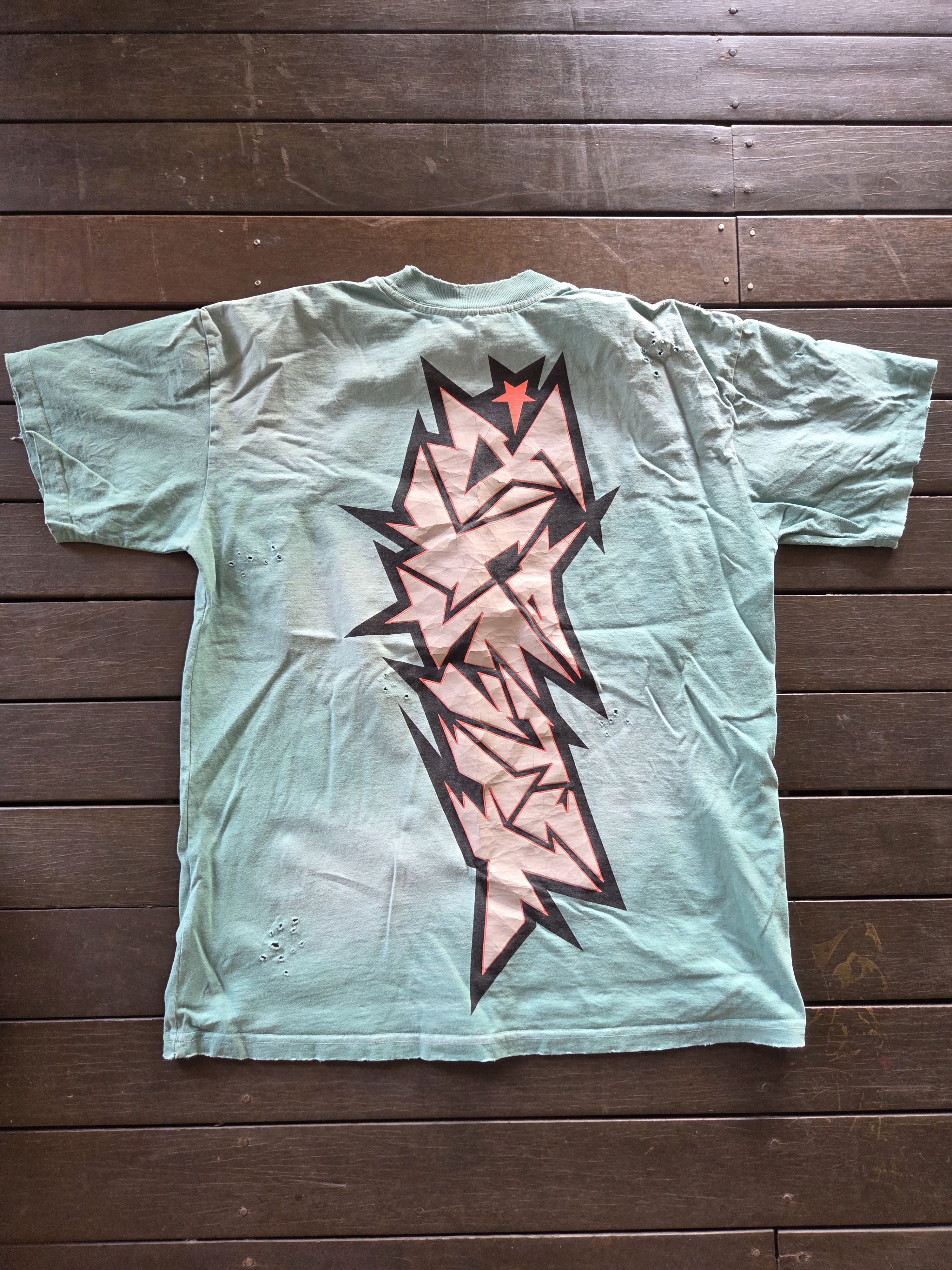 HELLSTAR Unreleased Hellstar Turquoise cracked print Capsule 10 shirt Size US S / EU 44-46 / 1 - 17 Thumbnail