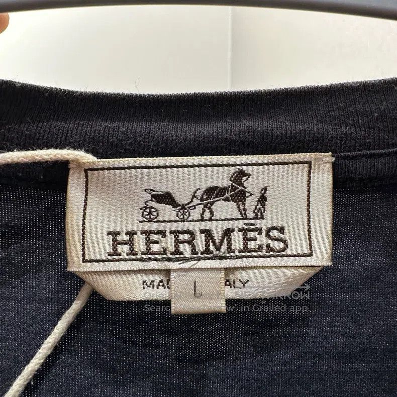 Hermes Hermes Contrast Color Ruffle Collar Short Sleeve Size L / US 10 / IT 46 - 3 Thumbnail