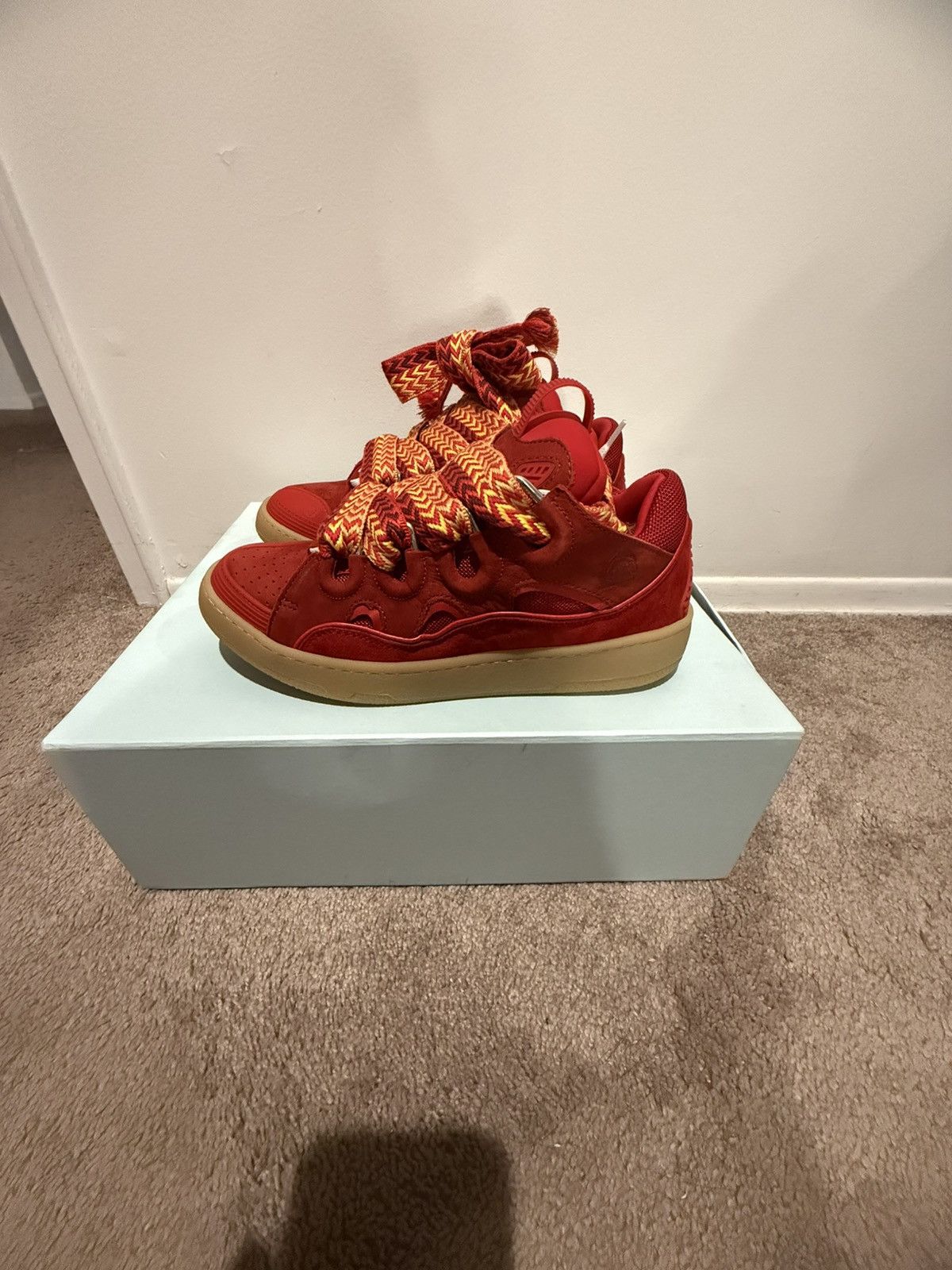 Lanvin Lanvin Sneakers Red new never worn with box US women 9 EU 40 Size US 9 / IT 39 - 3 Thumbnail