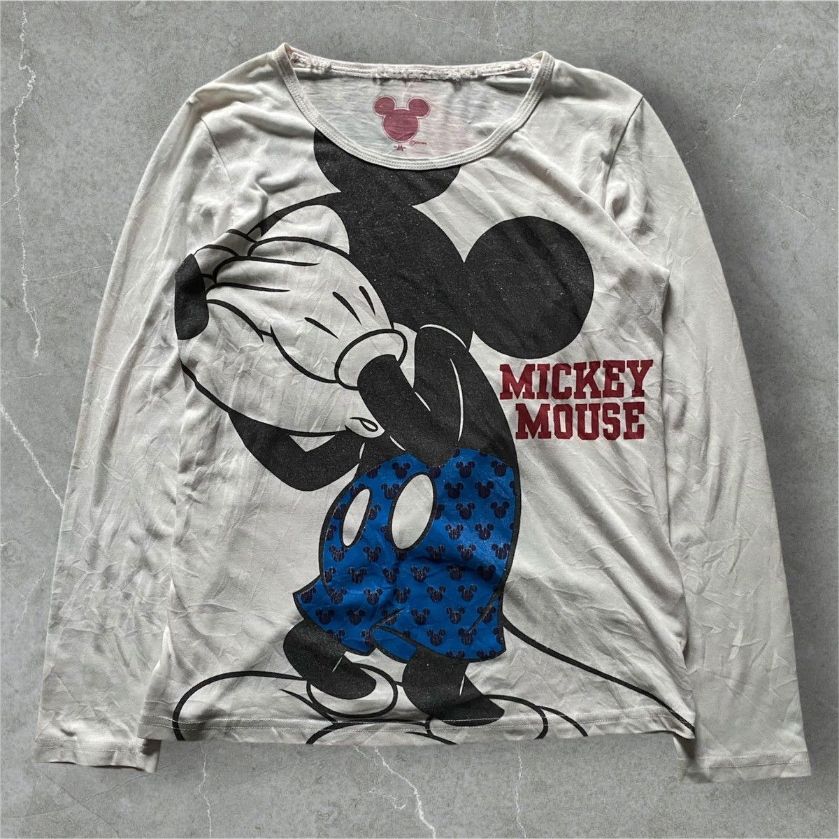 Japanese Brand Vintage mickey mouse distressed punk tee Size US M / EU 48-50 / 2 - 1 Thumbnail